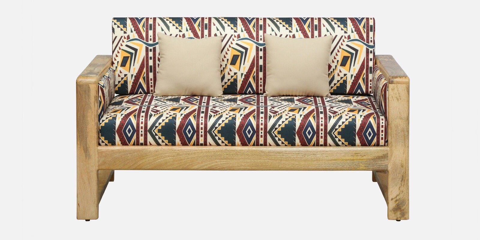 Arlo Mango Wood 2 Seater Sofa In Natural Finish