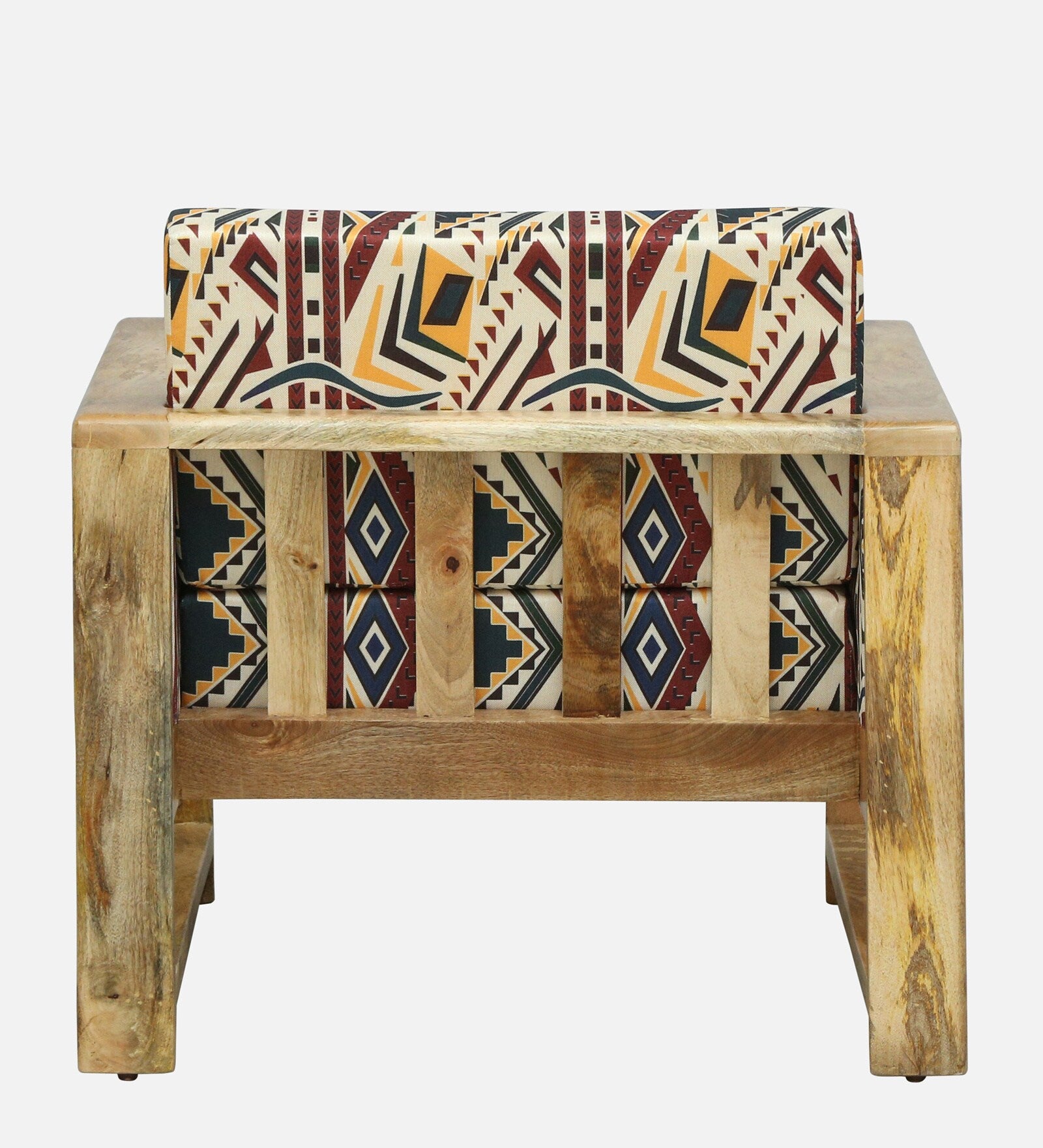 Arlo Mango Wood 1 Seater Sofa In Natural Finish