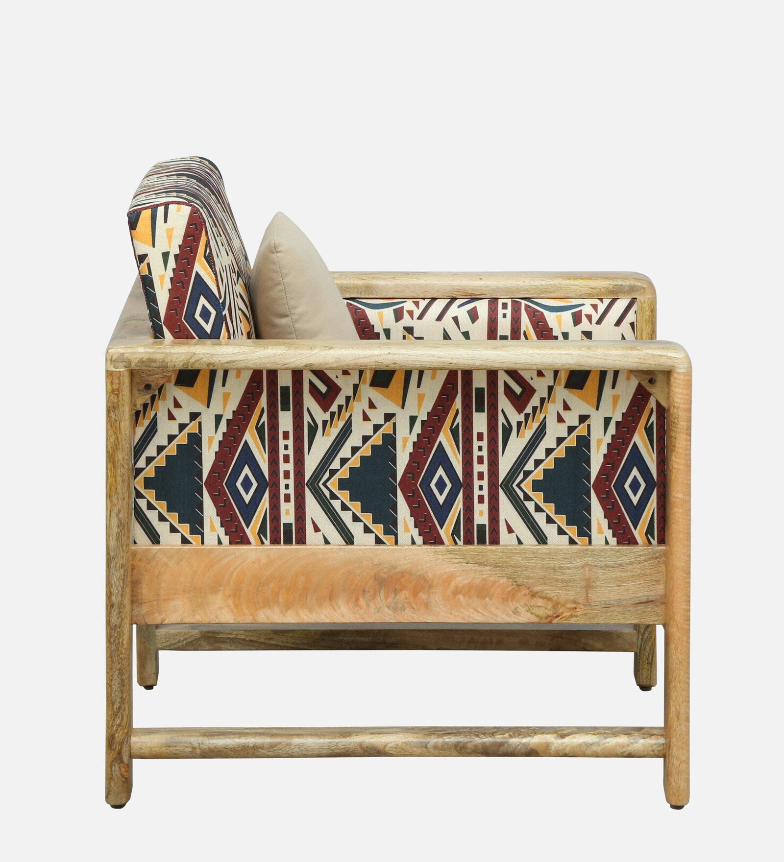 Arlo Mango Wood 1 Seater Sofa In Natural Finish