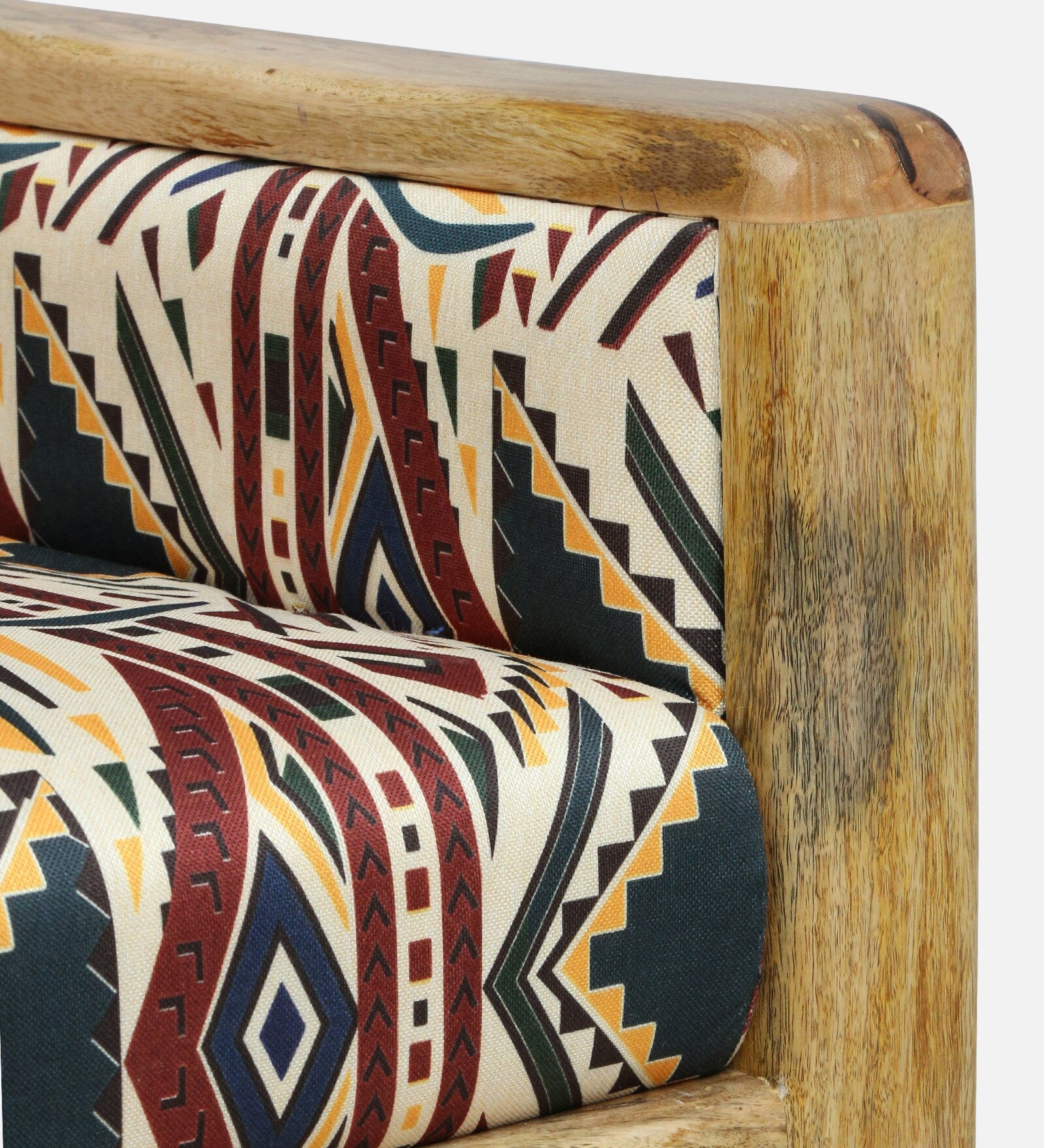 Arlo Mango Wood 1 Seater Sofa In Natural Finish