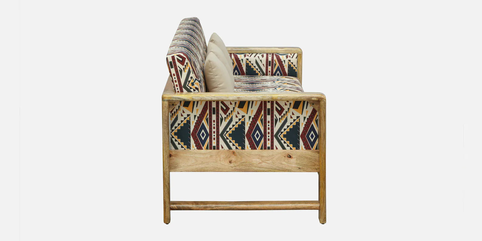 Arlo Mango Wood 3 Seater Sofa In Natural Finish