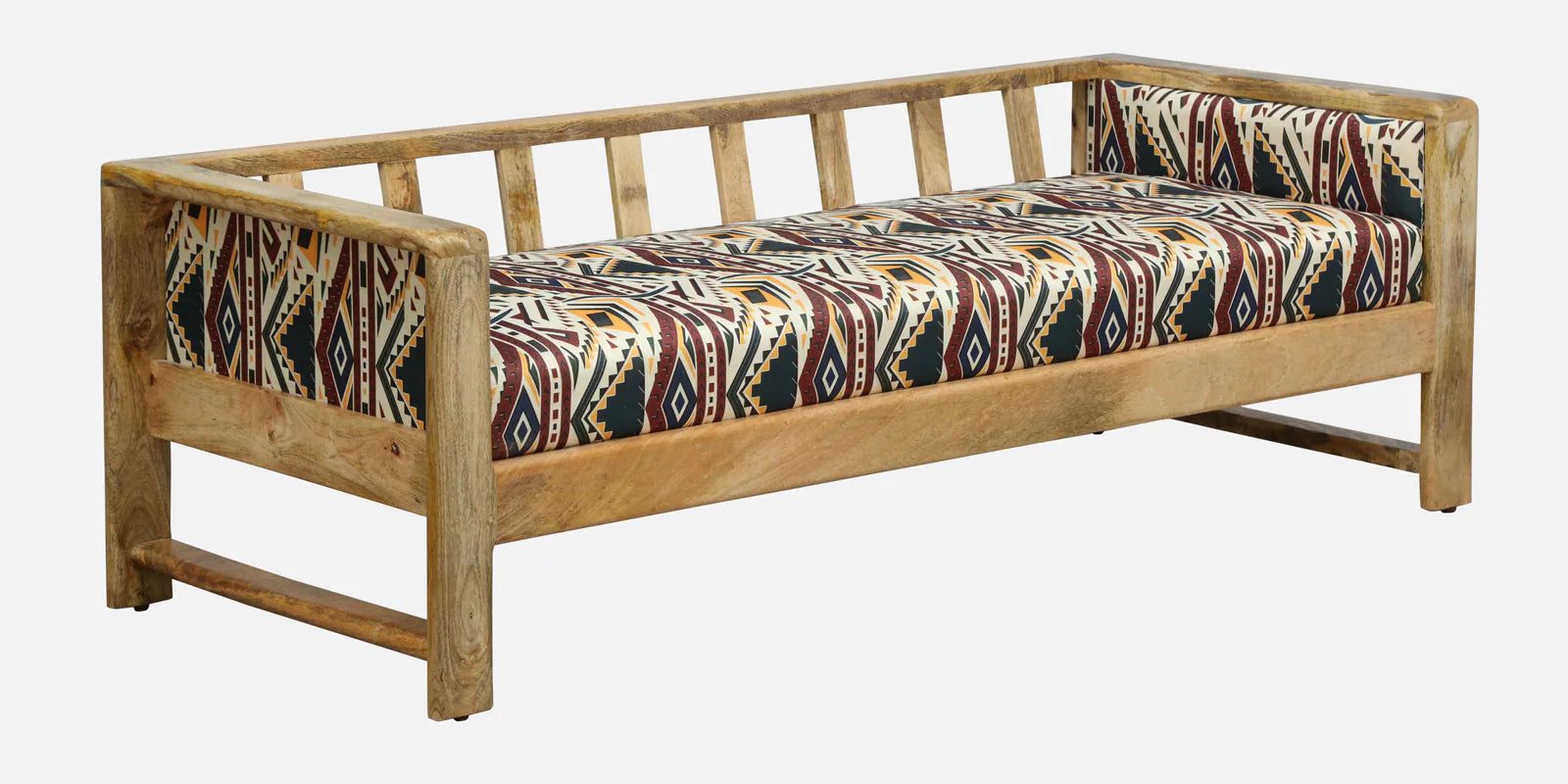 Arlo Mango Wood 3 Seater Sofa In Natural Finish