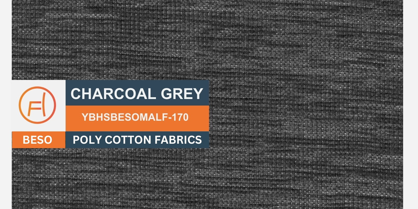 Malta Fabric 6 Seater LHS Corner Sofa In Charcoal grey Colour