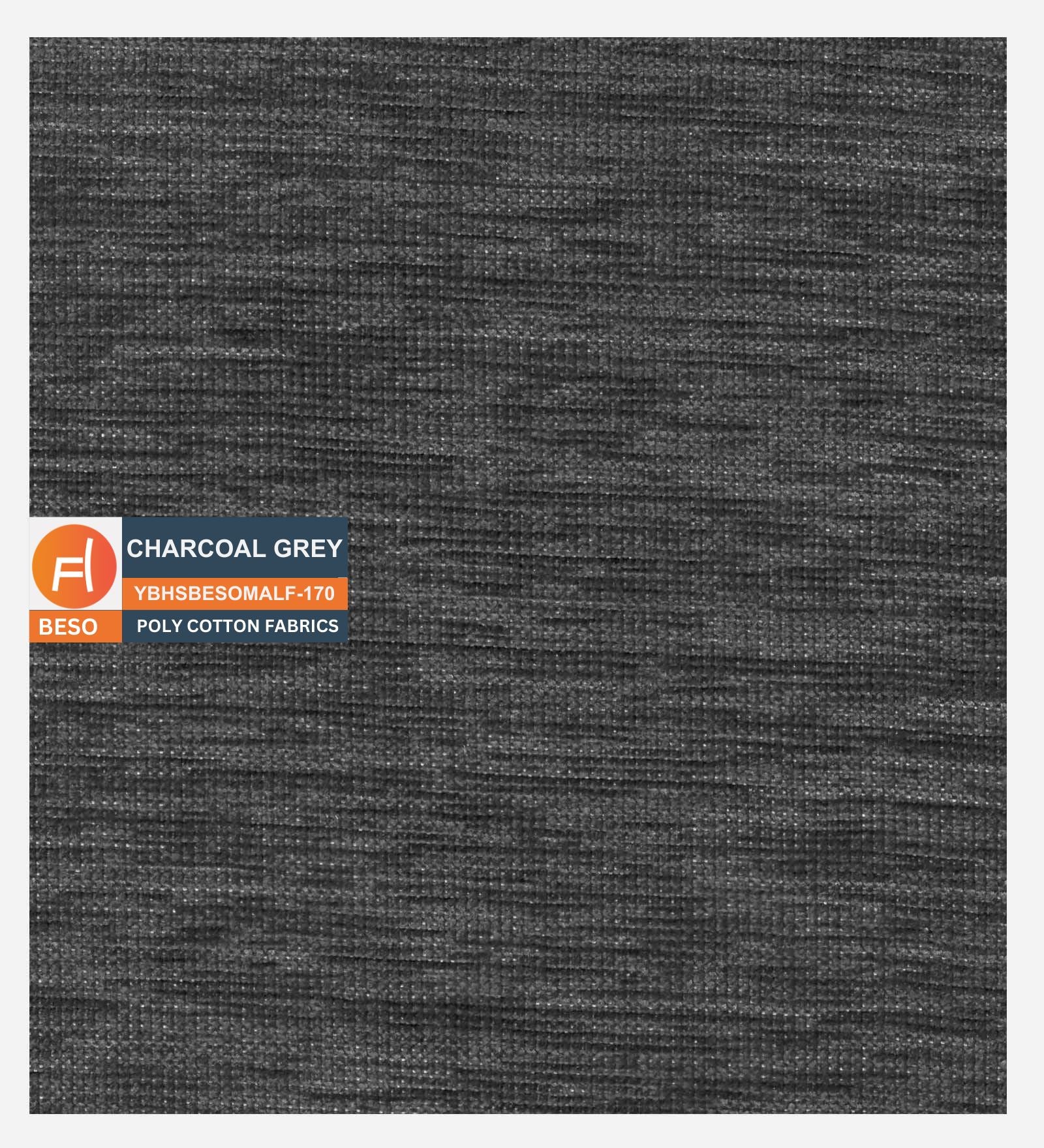 Orbit Fabric Bench In Charcoal Grey Colour - Febonic Living