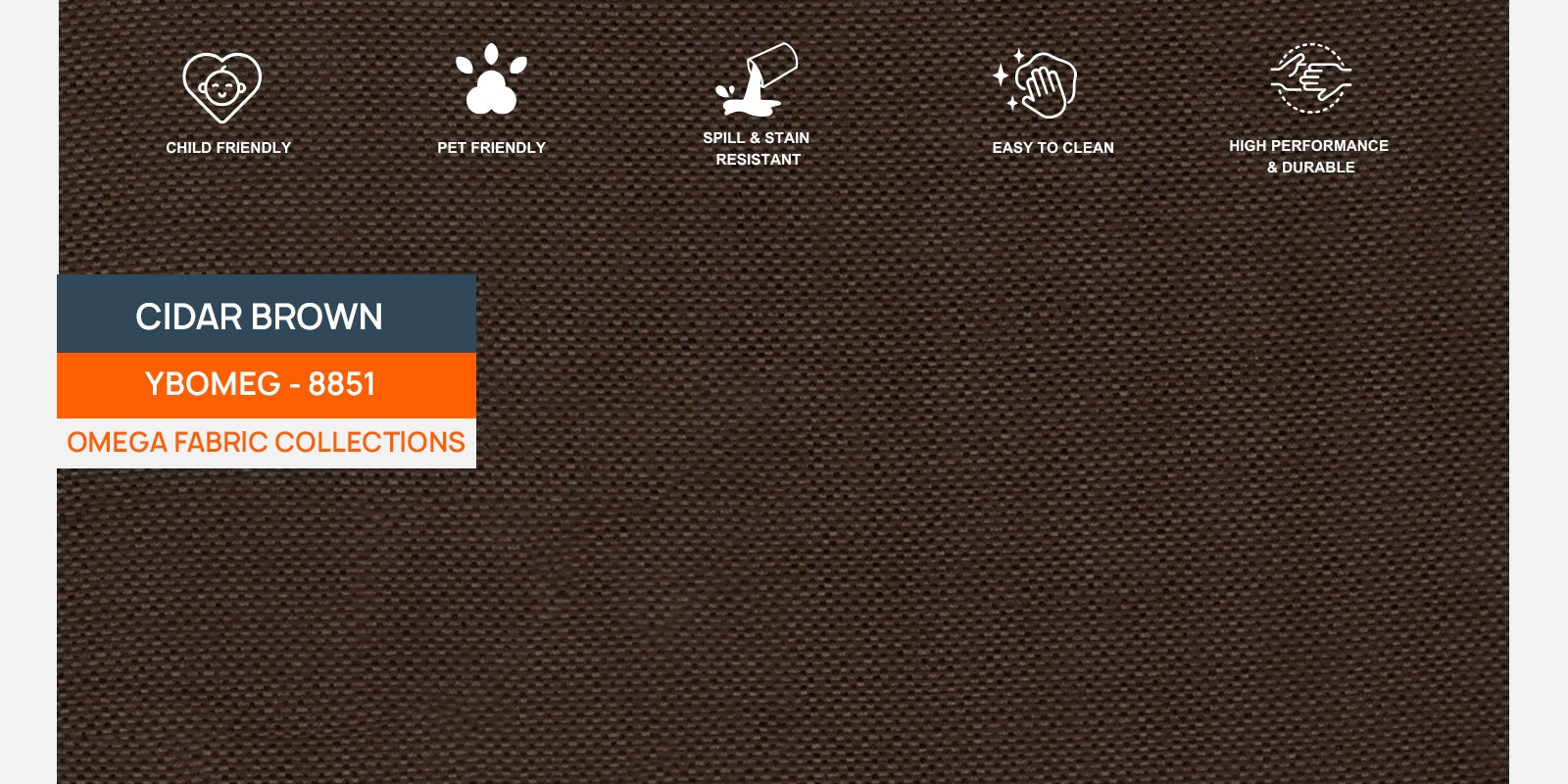 Devo Fabric 3 Seater Sofa In Cidar Brown Colour - Febonic Living