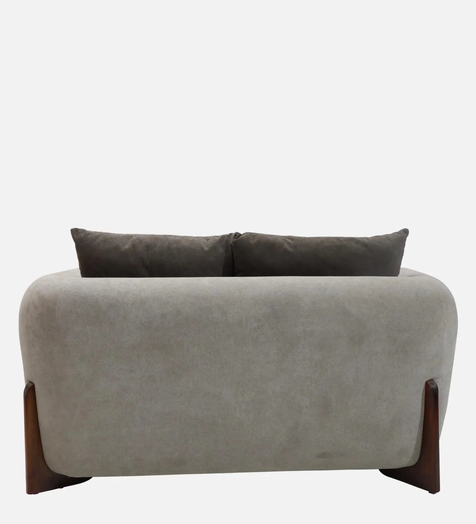 Clayton Fabric 2 Seater Sofa In Beige & Chocolate Brown Color Febonic Living
