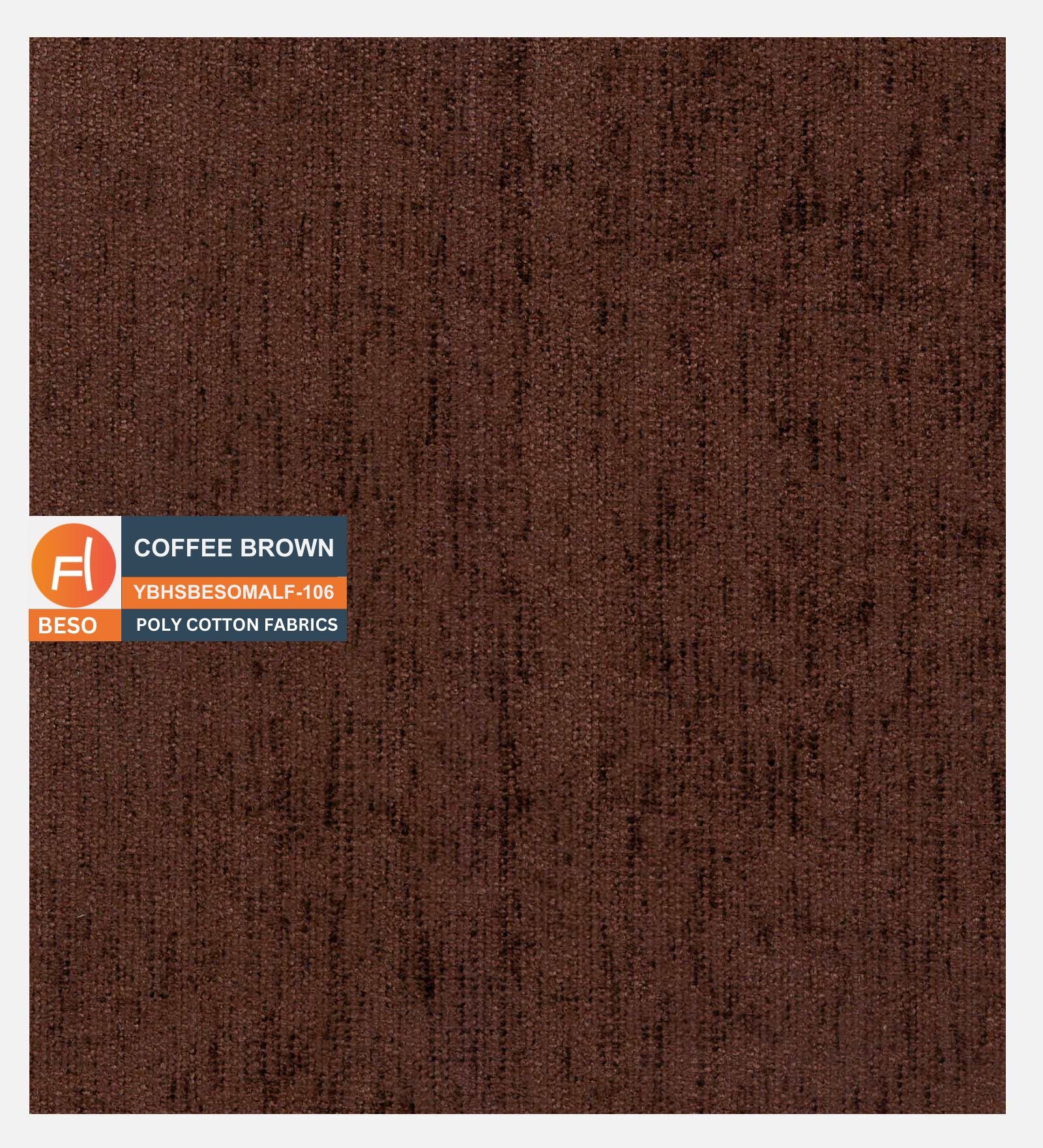 Siddy Fabric 1 Seater Sofa in Coffee Brown Colour
