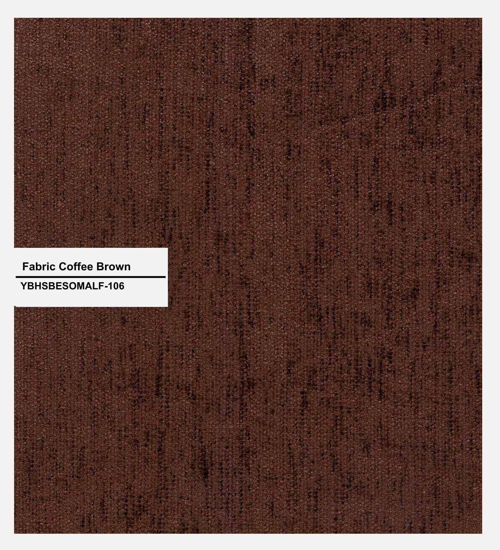 Sunny Fabric King Size Bed In Coffee Brown Colour - Febonic Living