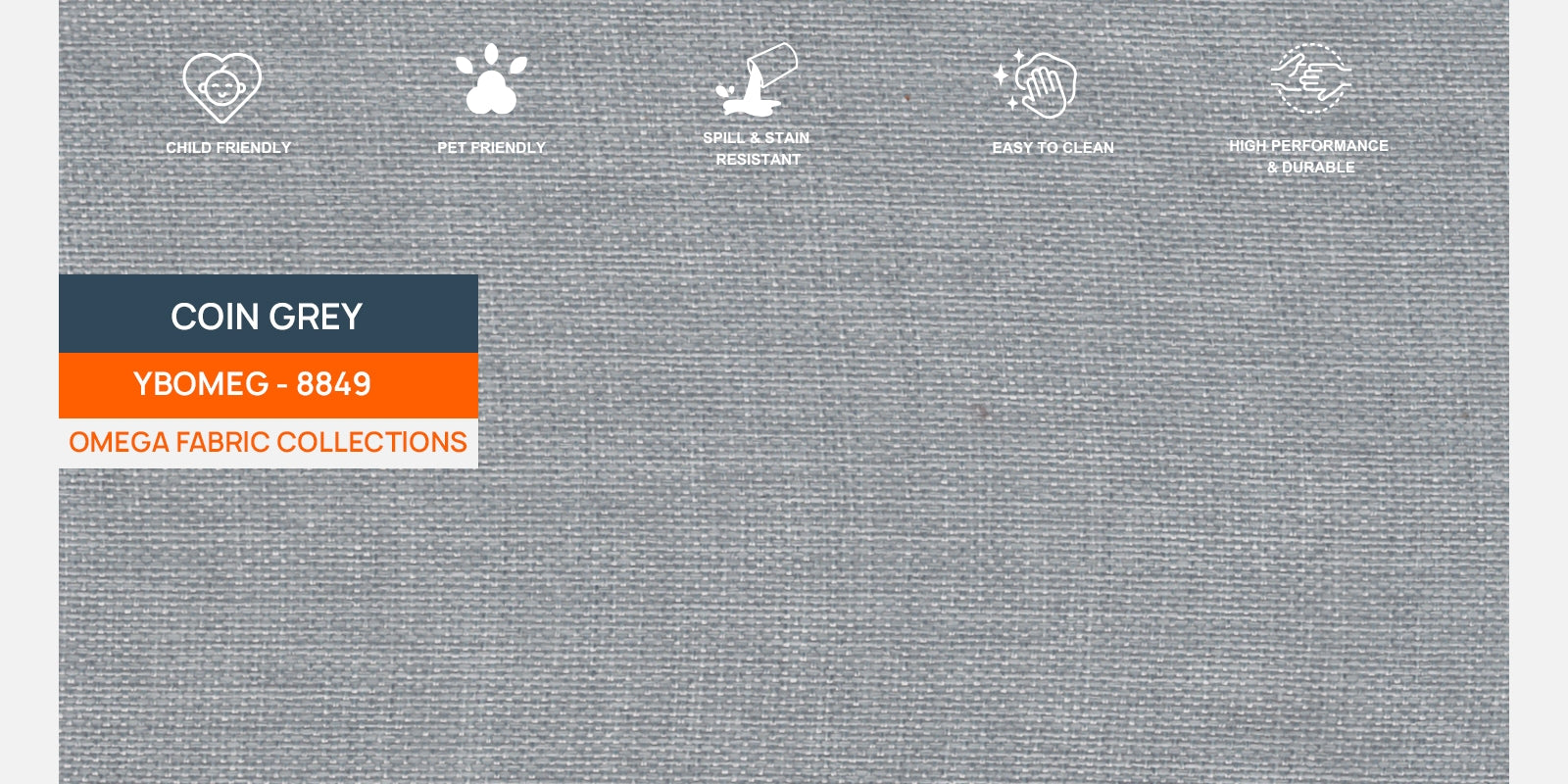 Devo Fabric 3 Seater Sofa In Coin Grey Colour - Febonic Living