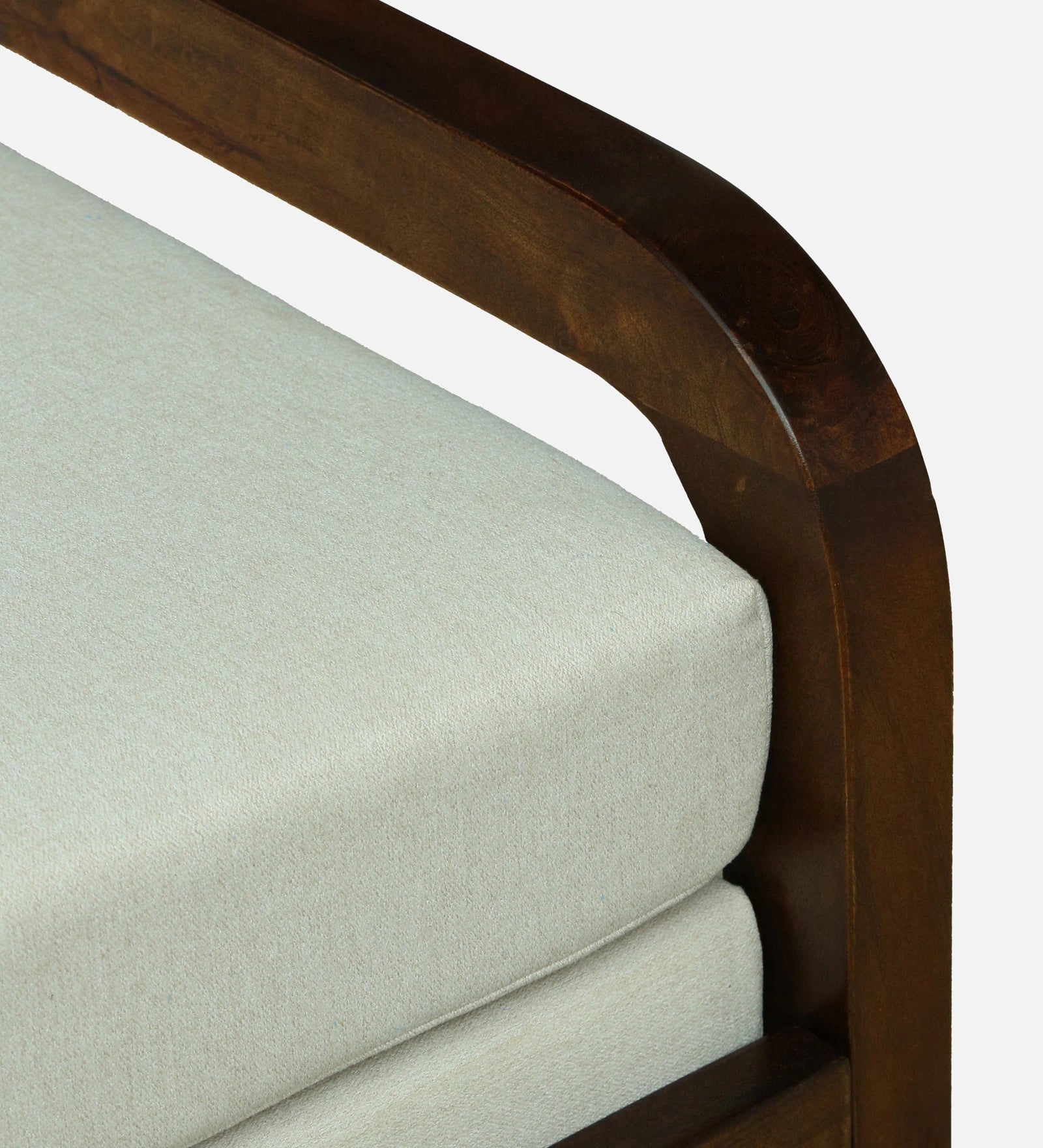 Estry Dove Off Whitel Fabric Pull Out Sofa Cum Bed In Tubbaq Finish