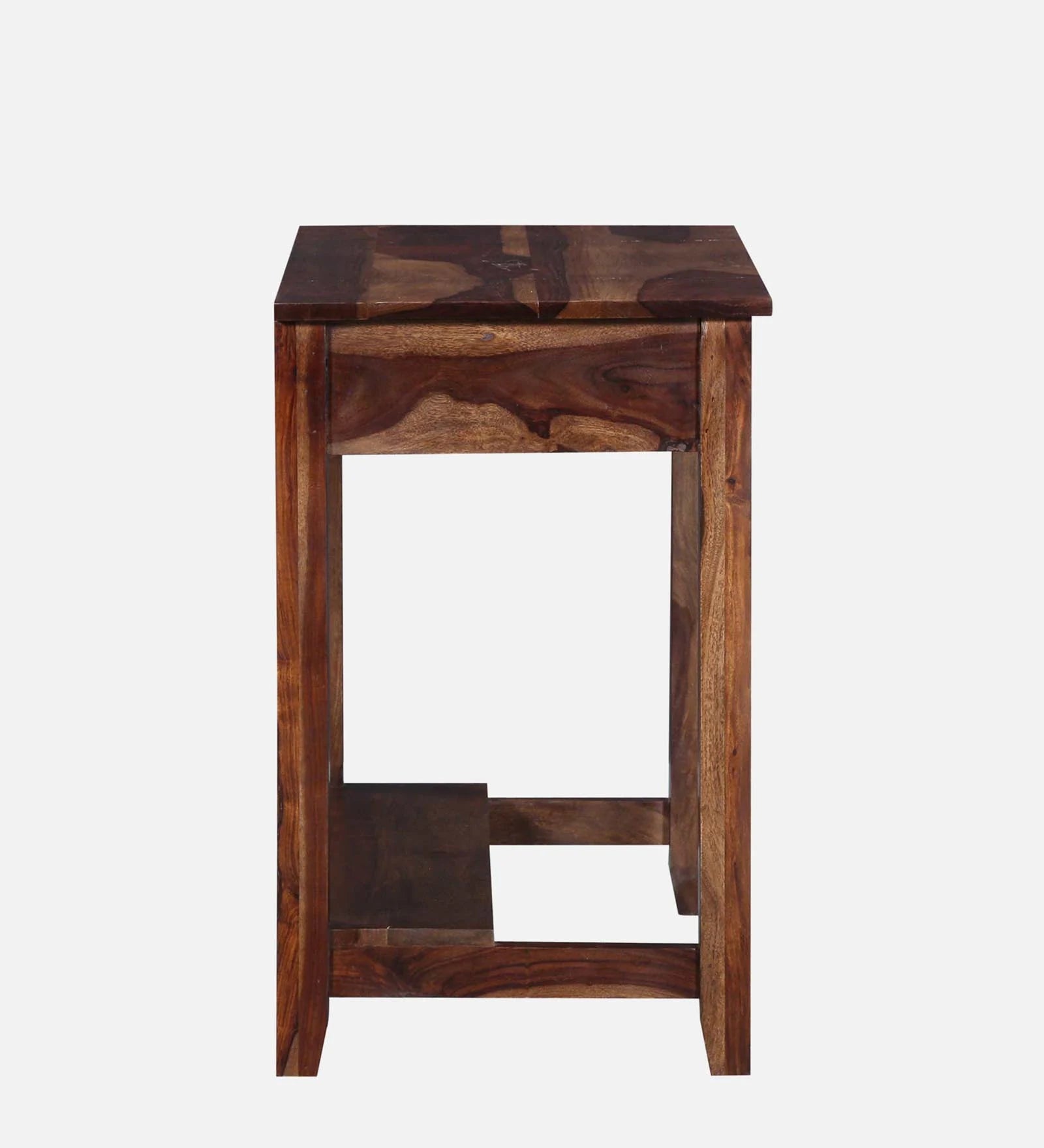 Split Sheesham Wood Writing Table With Scratch Resistant In Provincial Teak Finish - Febonic Living