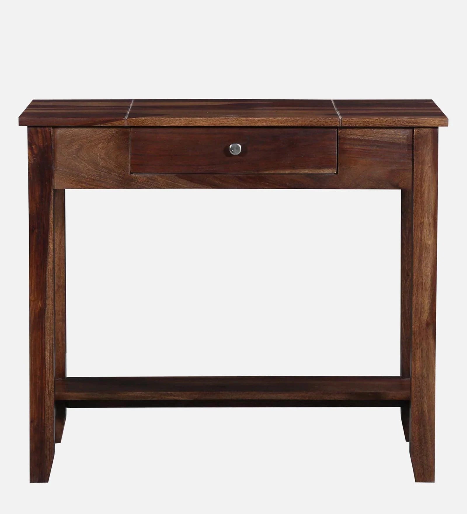 Split Sheesham Wood Writing Table With Scratch Resistant In Provincial Teak Finish - Febonic Living