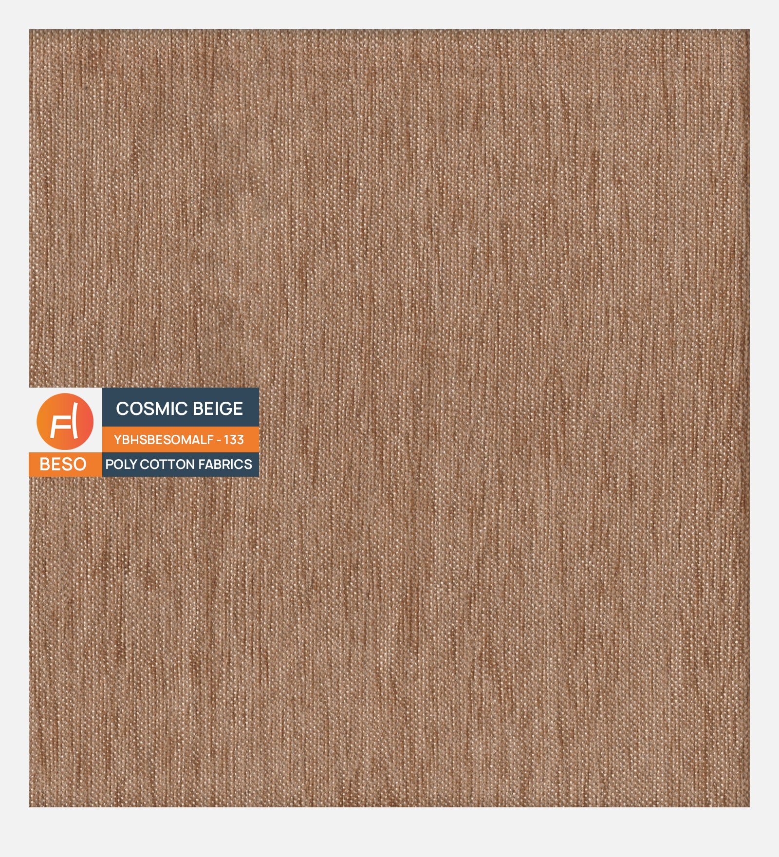 Kevin Fabric 1 Seater Sofa In Cosmic Beige Colour - Febonic Living