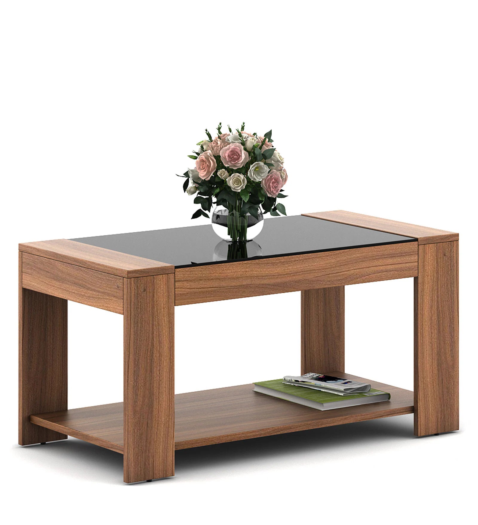 Daist Coffee Table In Oral Wallnut Finish