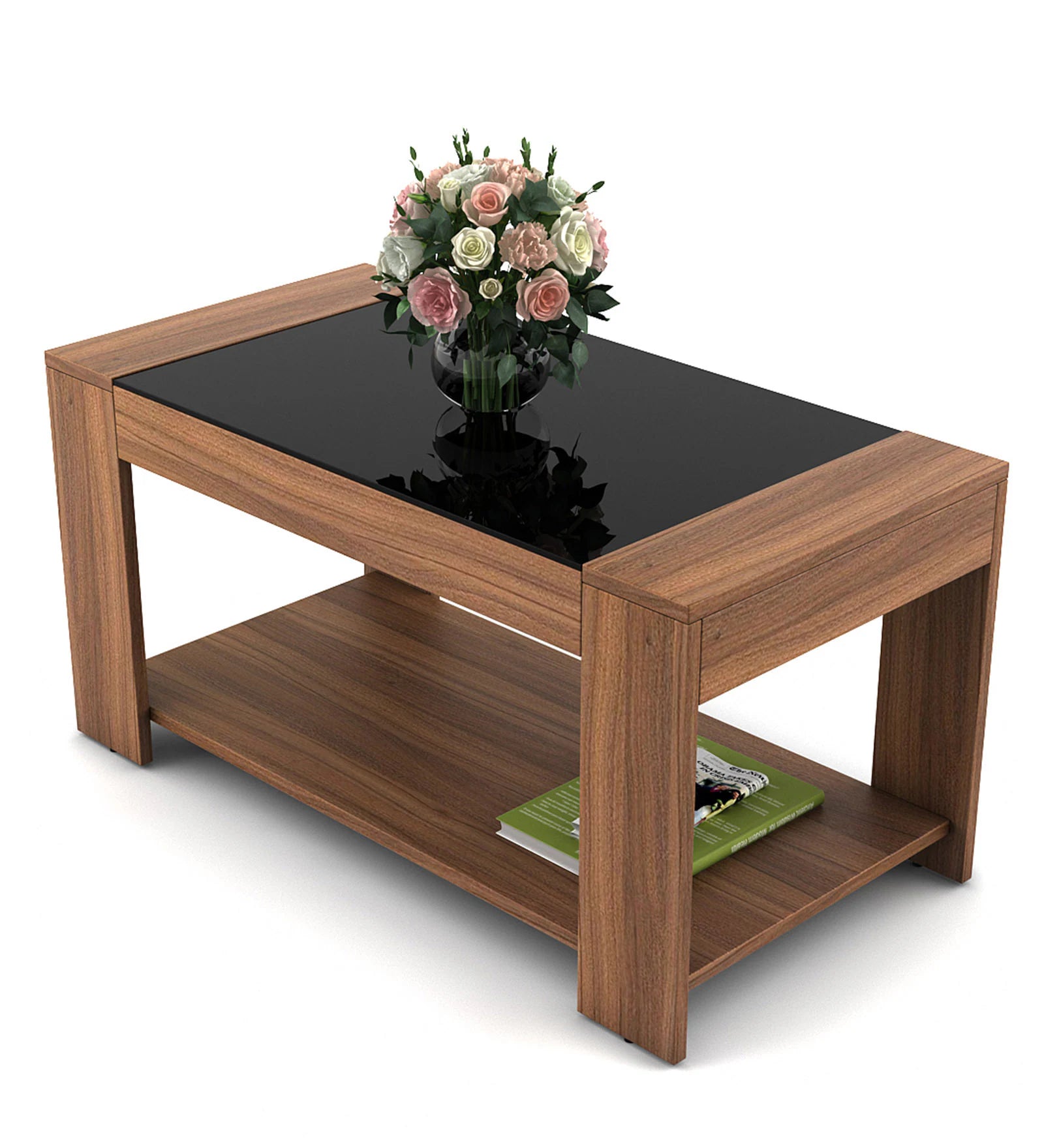 Daist Coffee Table In Oral Wallnut Finish