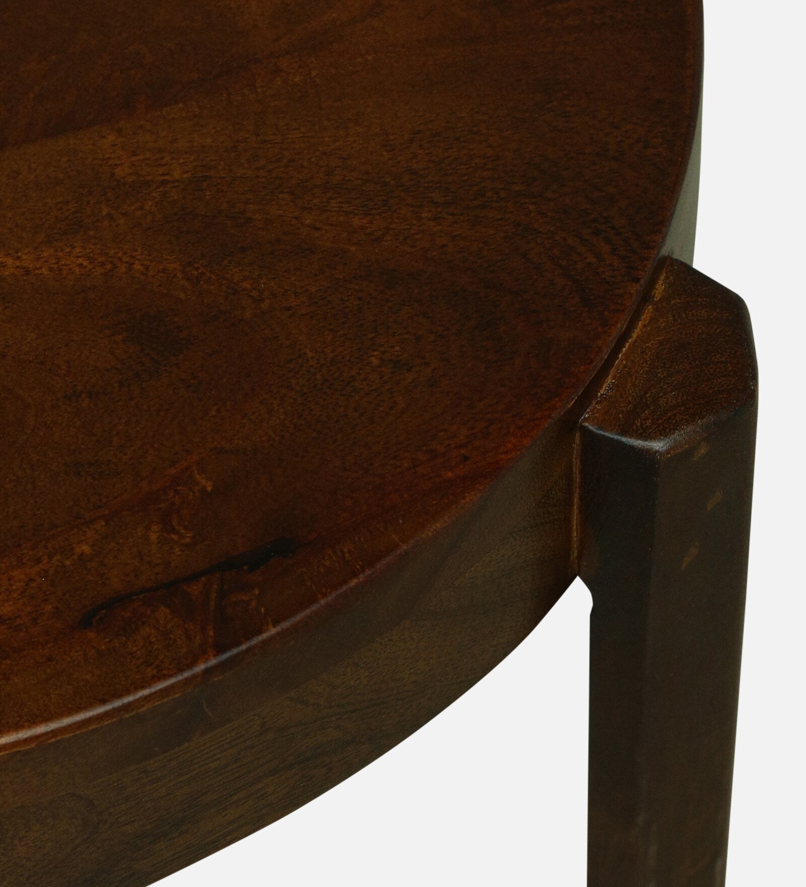 Sabel Mango Wood Round Nest Of Tables In Tubbaq Finish (Set of 3)