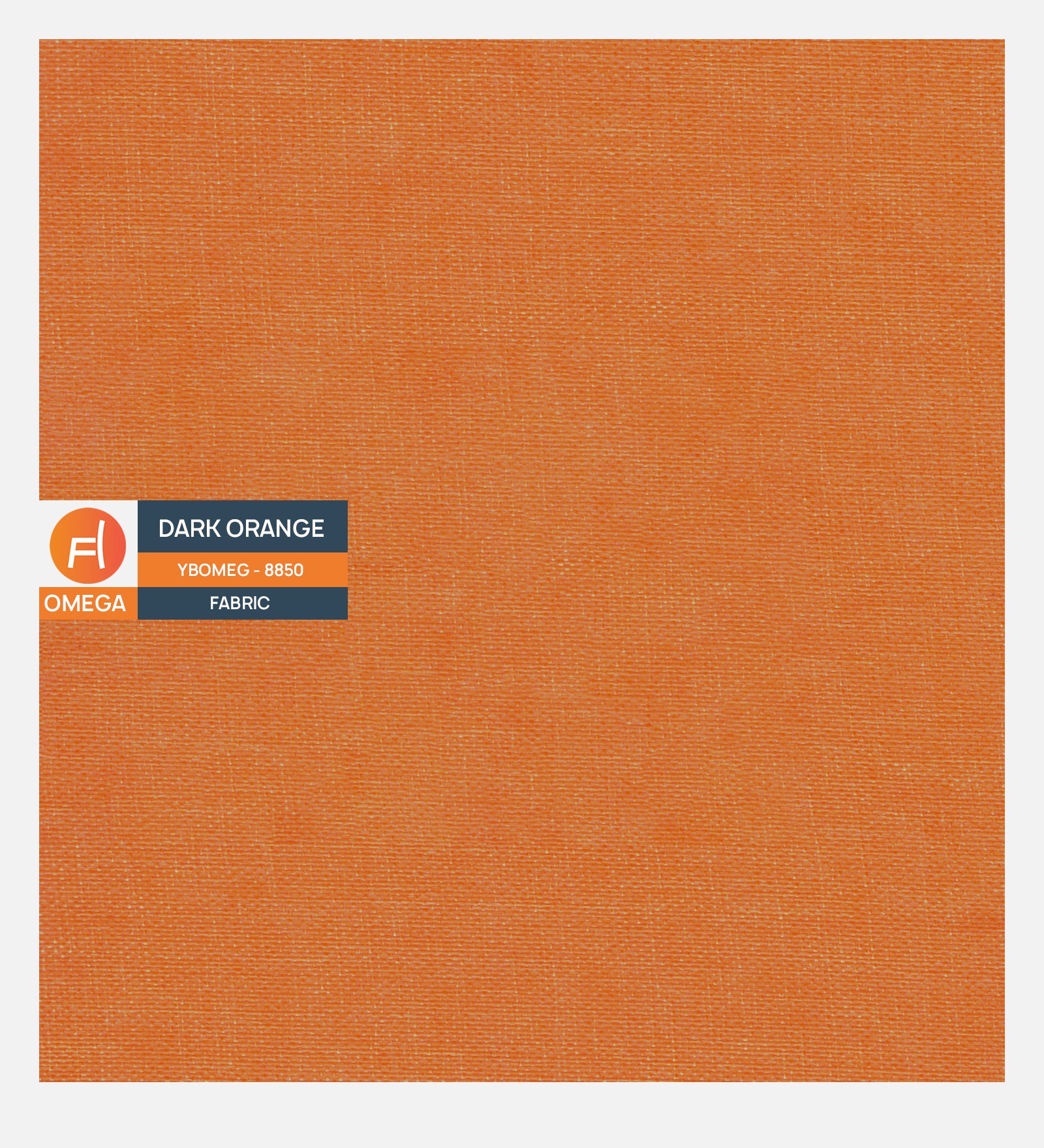 Omega Poly Cotton Fabric Dark Orange Colour - Febonic Living