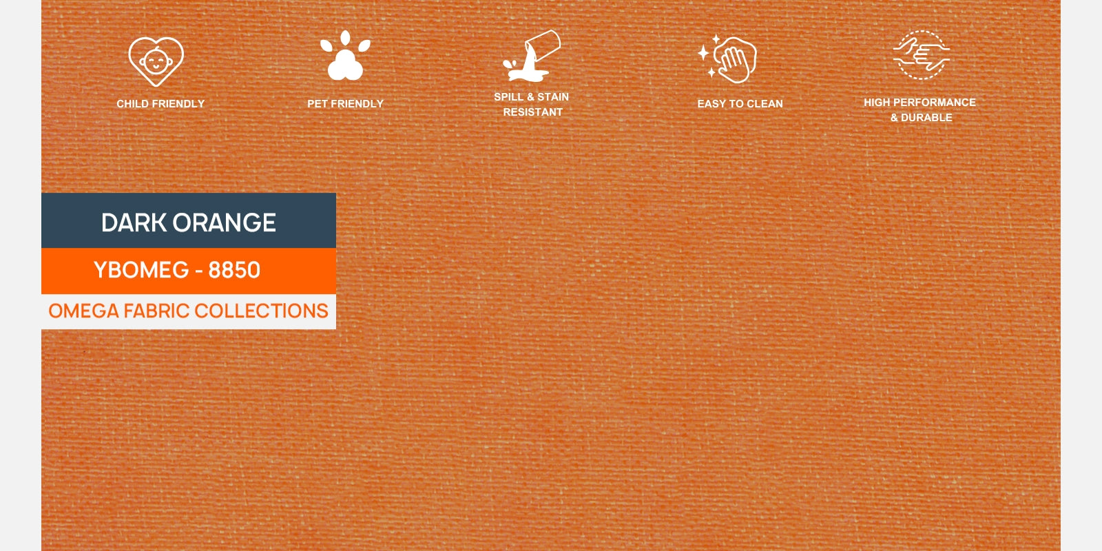 Devo Fabric 3 Seater Sofa In Dark Orange Colour - Febonic Living