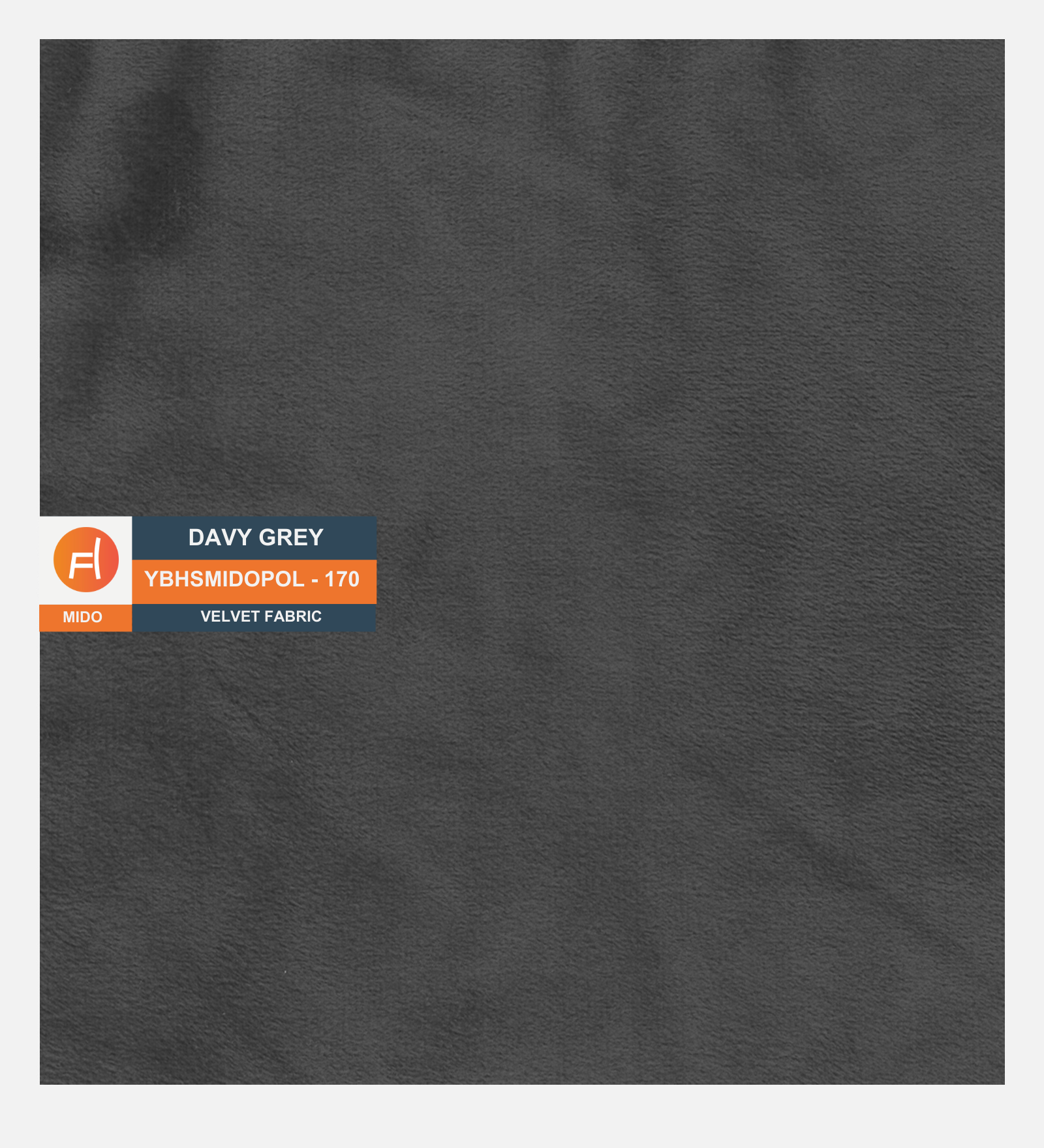 Jovi Velvet Queen Size Bed In Davy Grey In Colour - Febonic Living