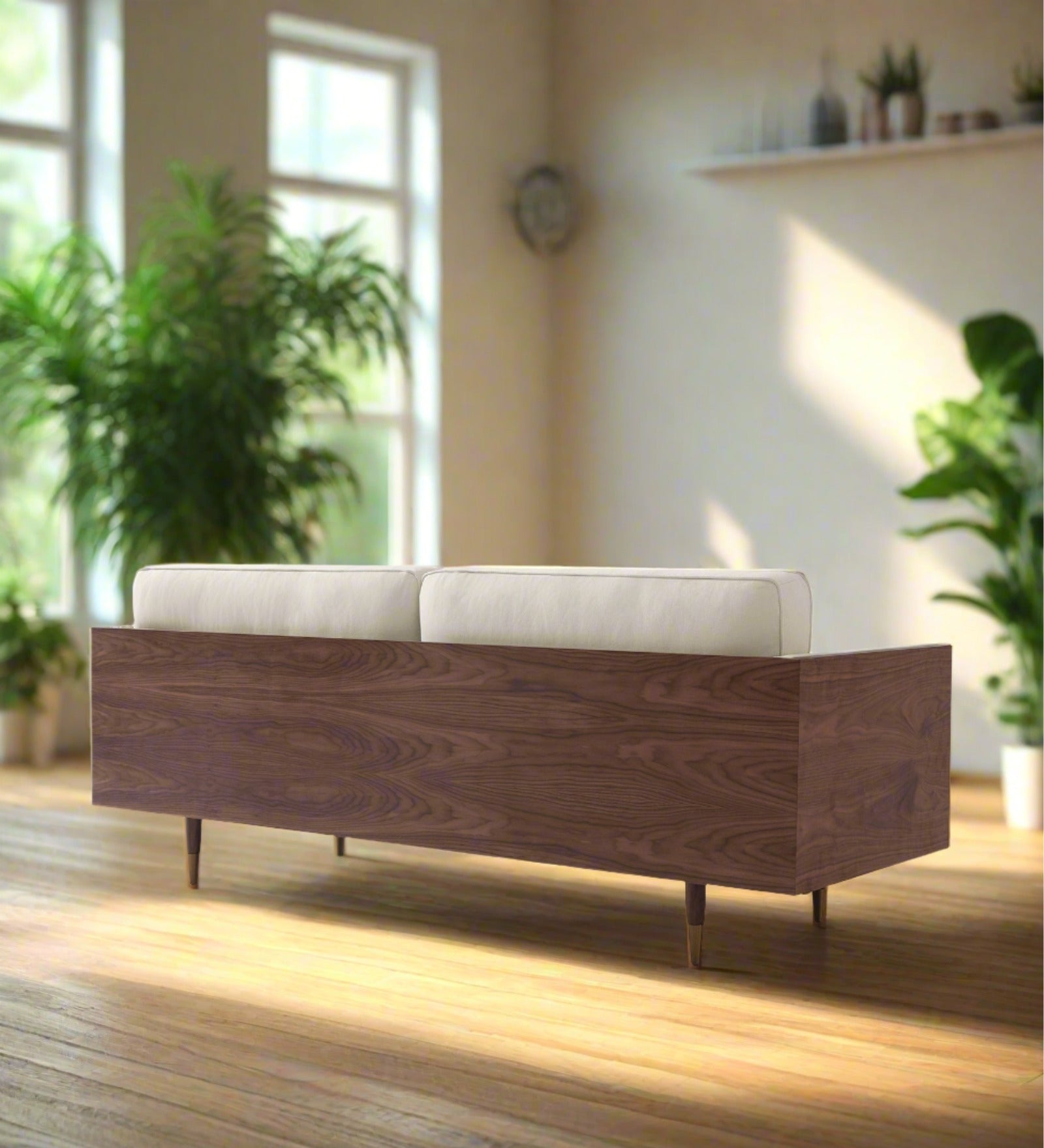 Bucky Fabric 3 Seater Sofa In Ivory Cream Colour - Febonic Living