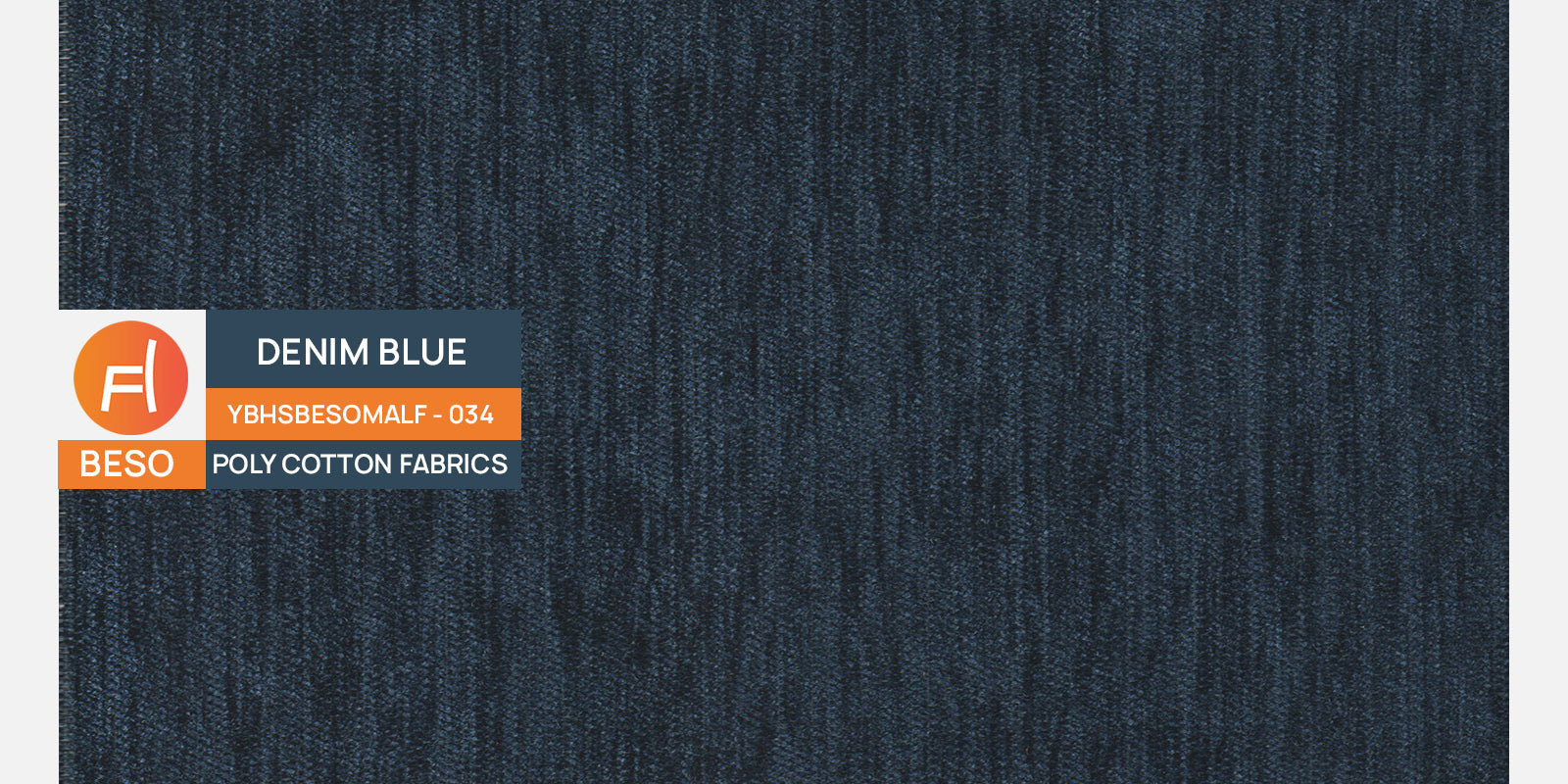 Bakadi Fabric 3 Seater Sofa in Denim Blue Colour