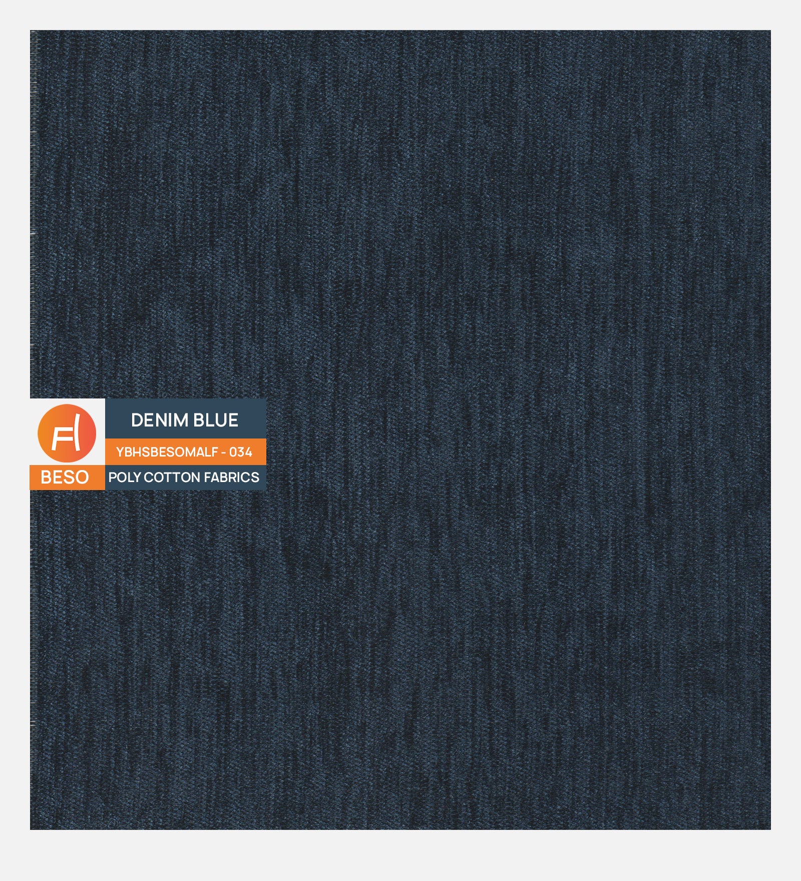 Lara Fabric 1 Seater Sofa in Denim Blue Colour