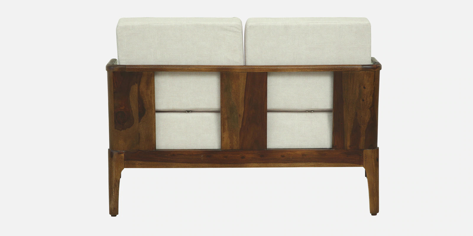 Bano Sheesham Wood 2 Seater Sofa In Beige Colour