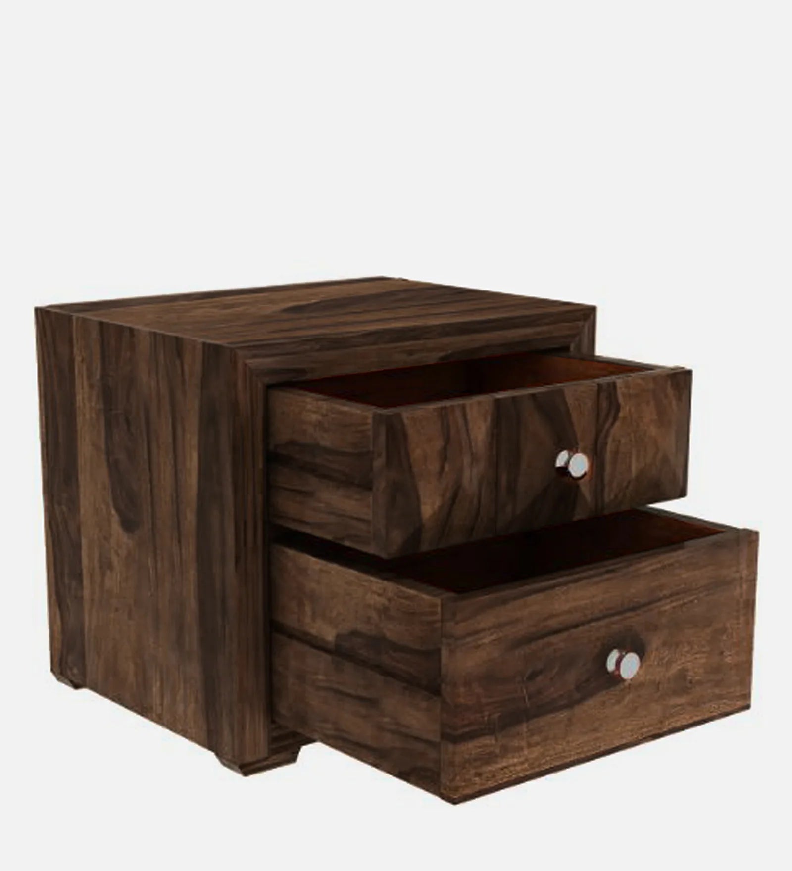 Yanbu Sheesham Wood Bedside Table With Drawer In Provincial Teak Finish - Febonic Living