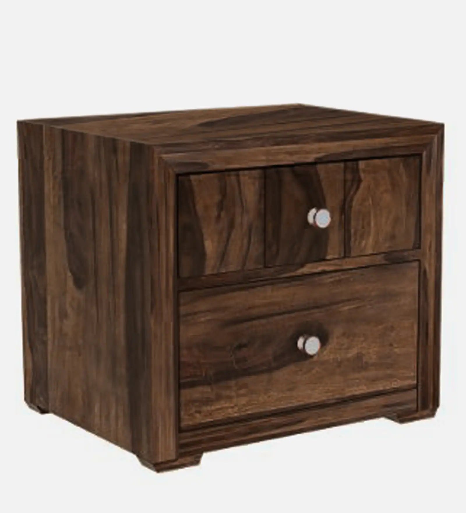 Yanbu Sheesham Wood Bedside Table With Drawer In Provincial Teak Finish - Febonic Living