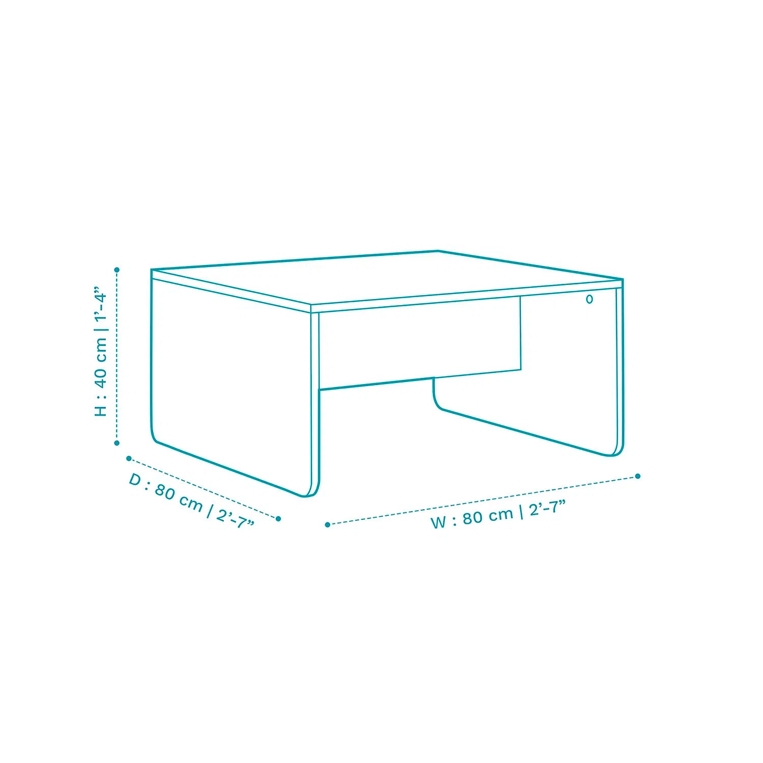 Link Nesting Table Set In Yellow Colour With Oral Walnut Finish - Febonic Living