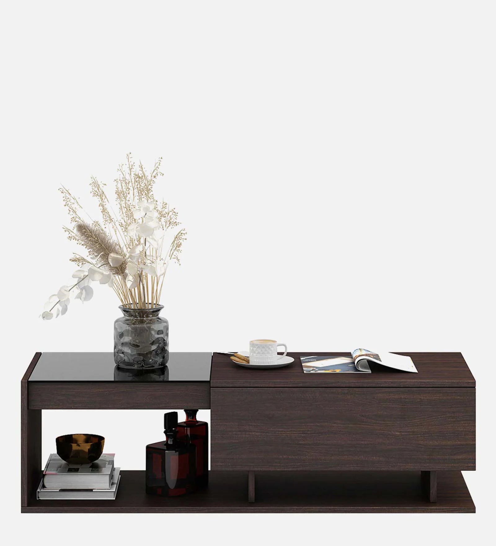Valpa Coffee Table In Dark Walnut Finish - Febonic Living