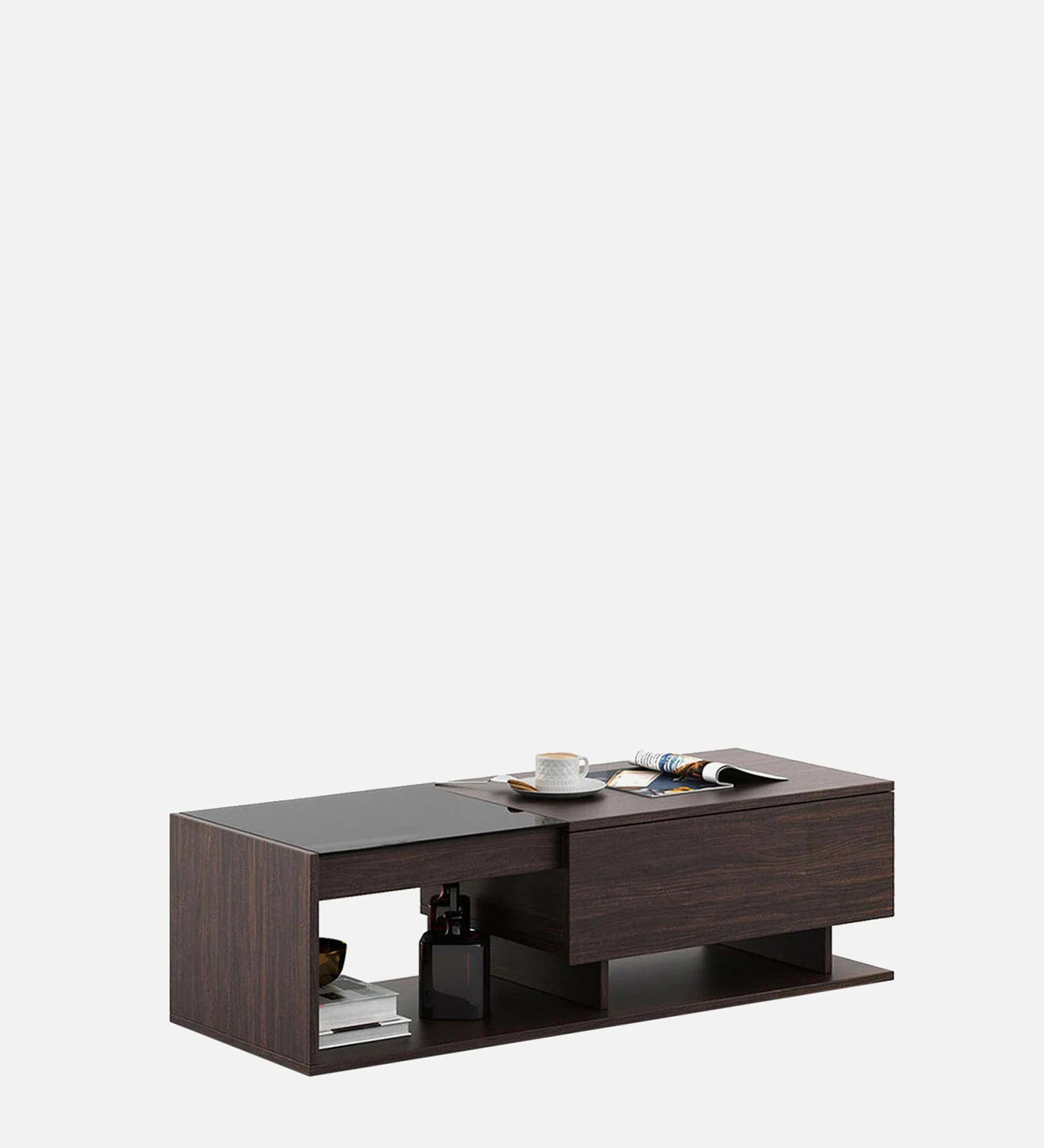 Valpa Coffee Table In Dark Walnut Finish - Febonic Living