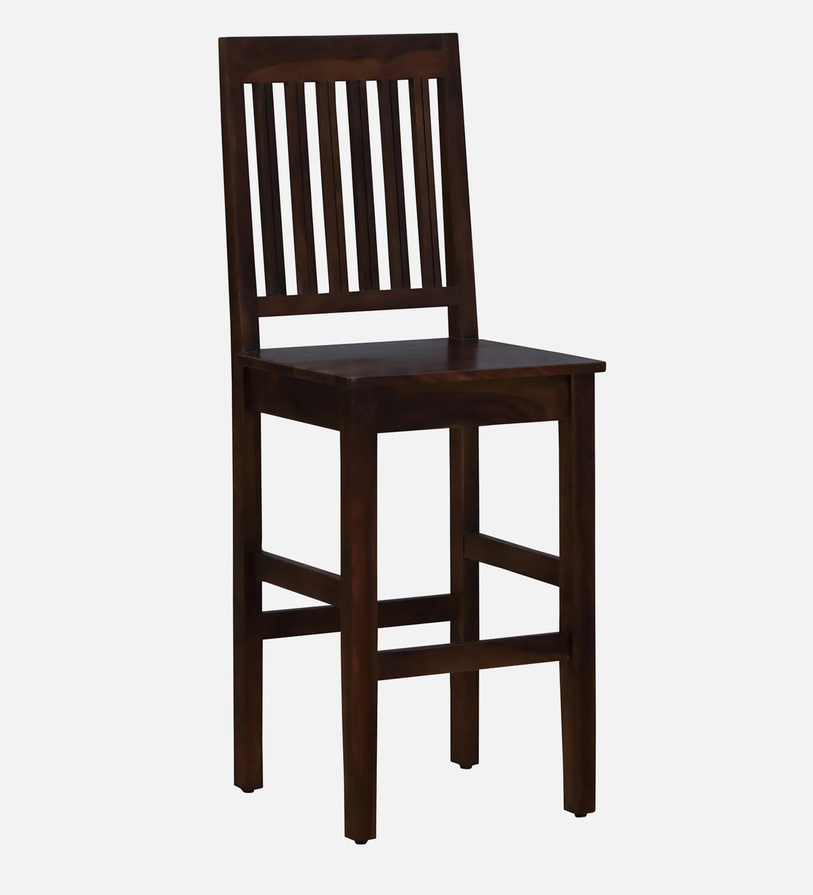 Eva Sheesham Wood Bar Stool In Provincial Teak Finish - Febonic Living