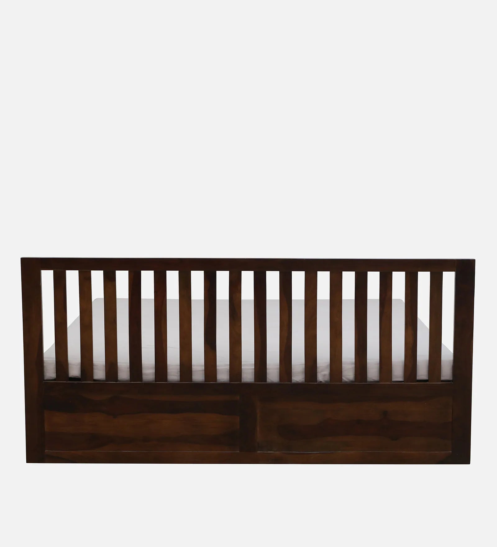 Remi Sheesham Wood King Size Bed In Provincial Teak Finish With Hydraulic Storage - Febonic Living