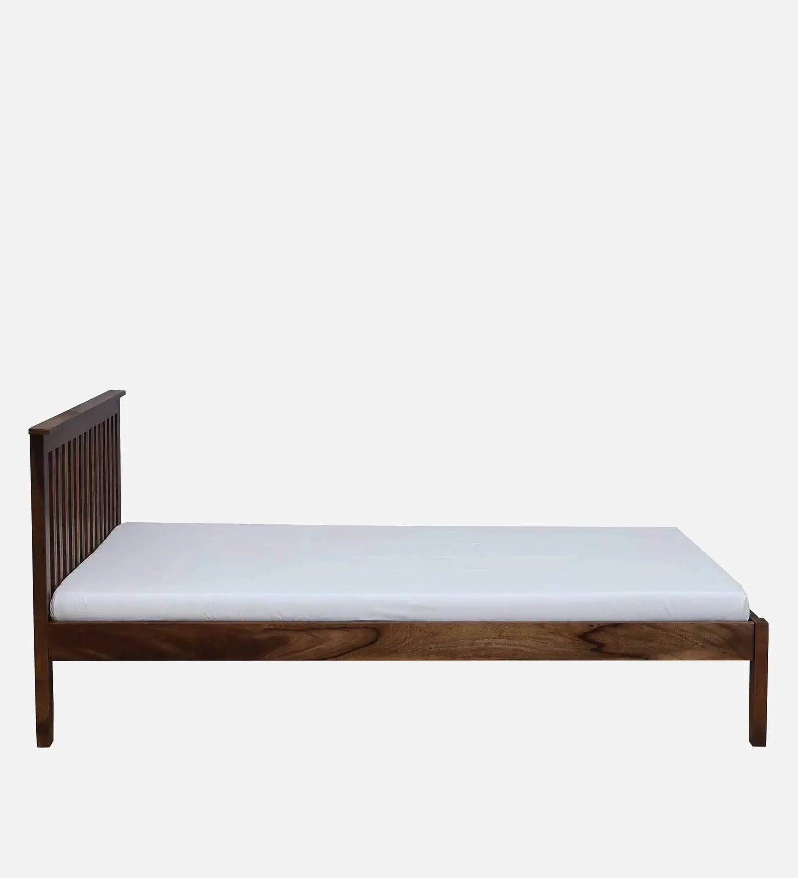 Remi Sheesham Wood Queen Size Bed ( 60 X 72 ) In Provincial Teak Finish - Febonic Living