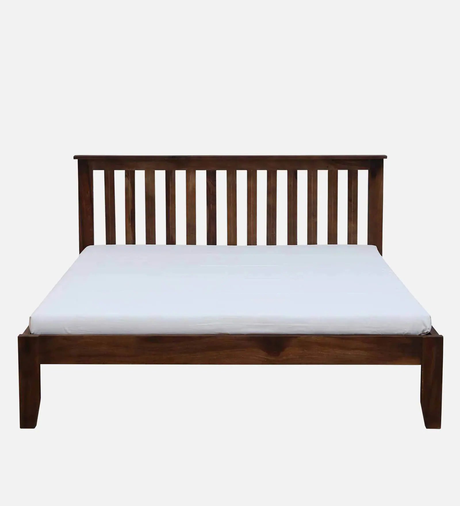Remi Sheesham Wood Queen Size Bed ( 60 X 72 ) In Provincial Teak Finish - Febonic Living