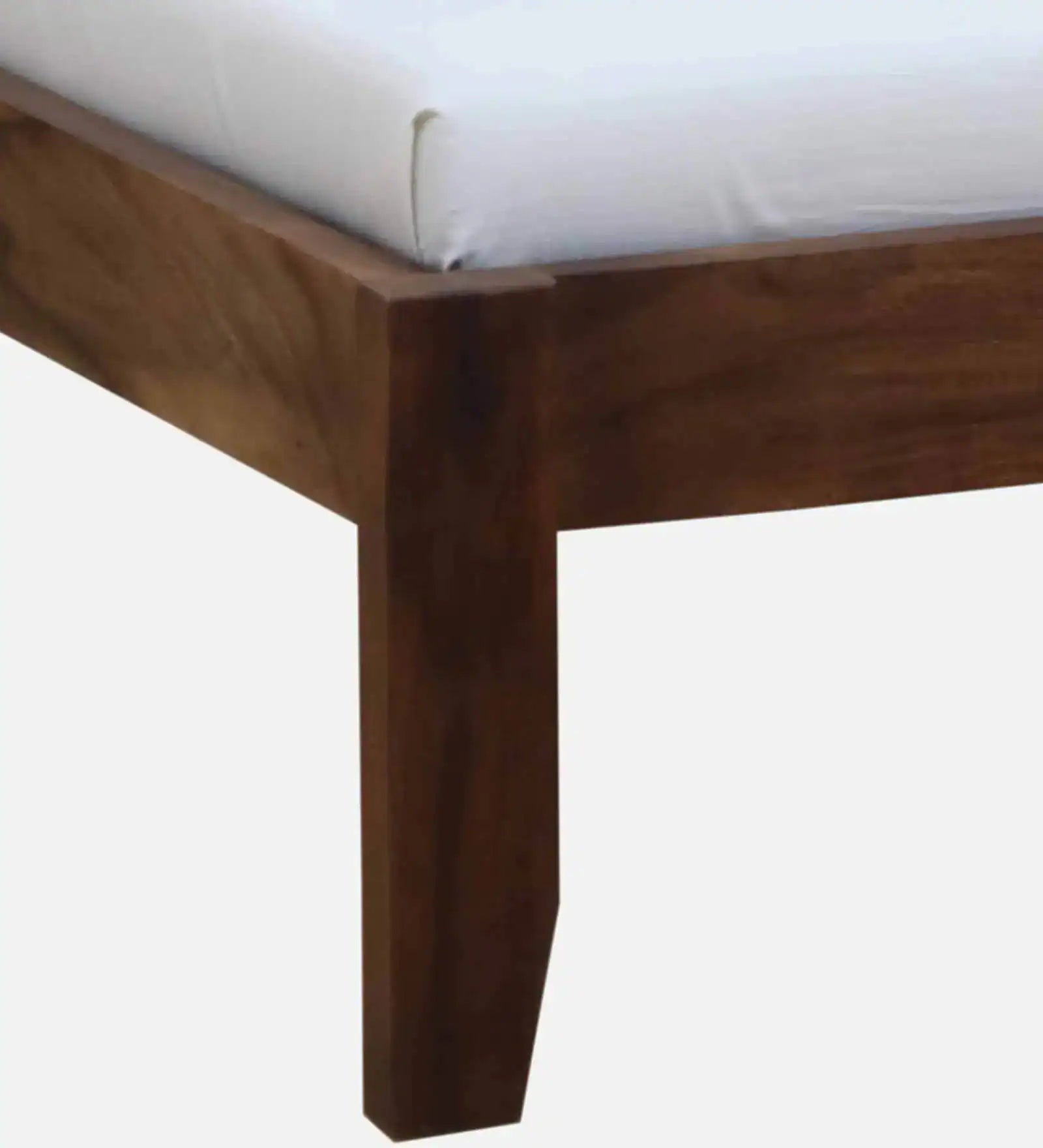 Remi Sheesham Wood Queen Size Bed ( 60 X 72 ) In Provincial Teak Finish - Febonic Living