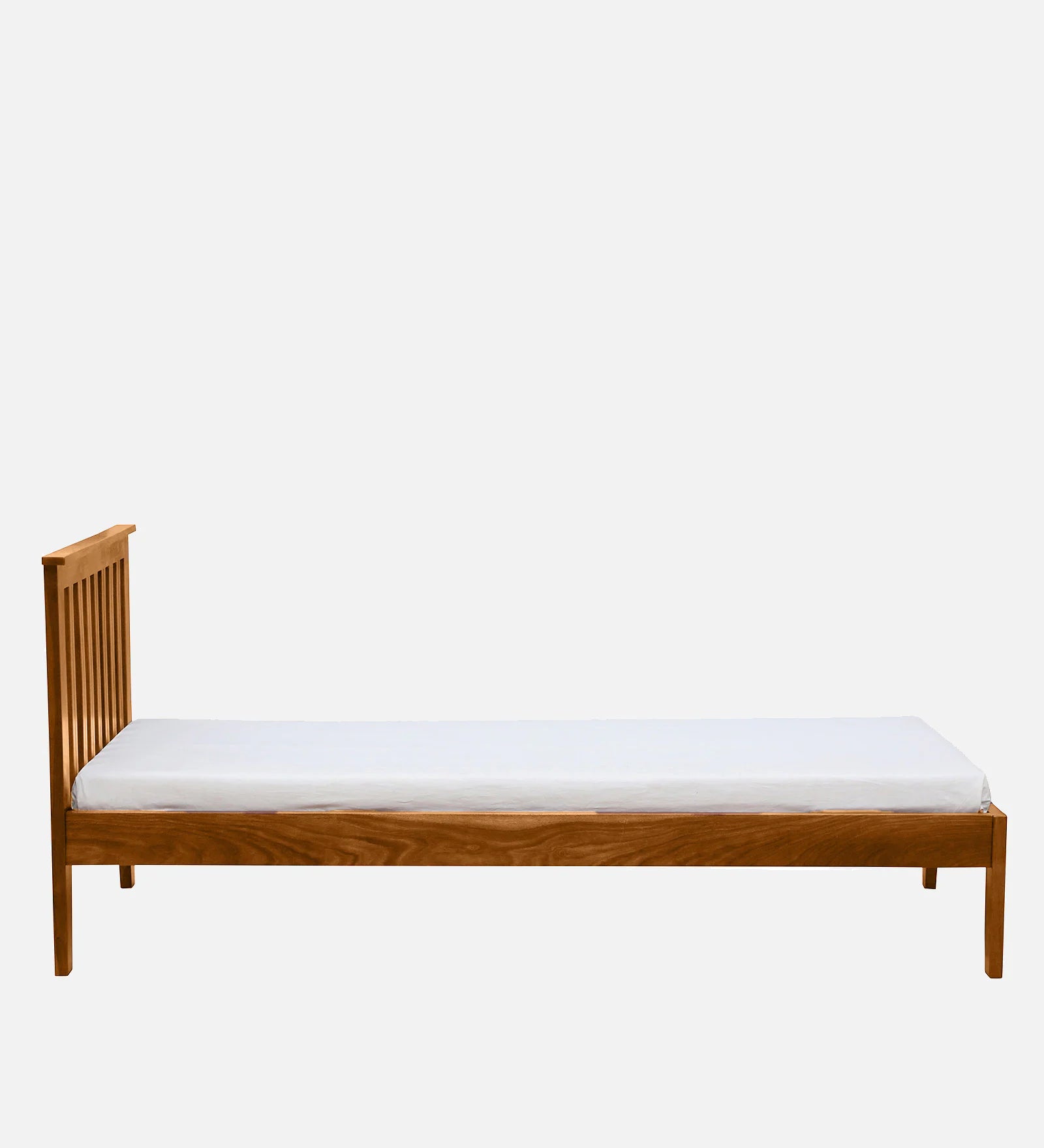 Remi Sheesham Wood Single Bed In Rustic Teak Finish - Febonic Living