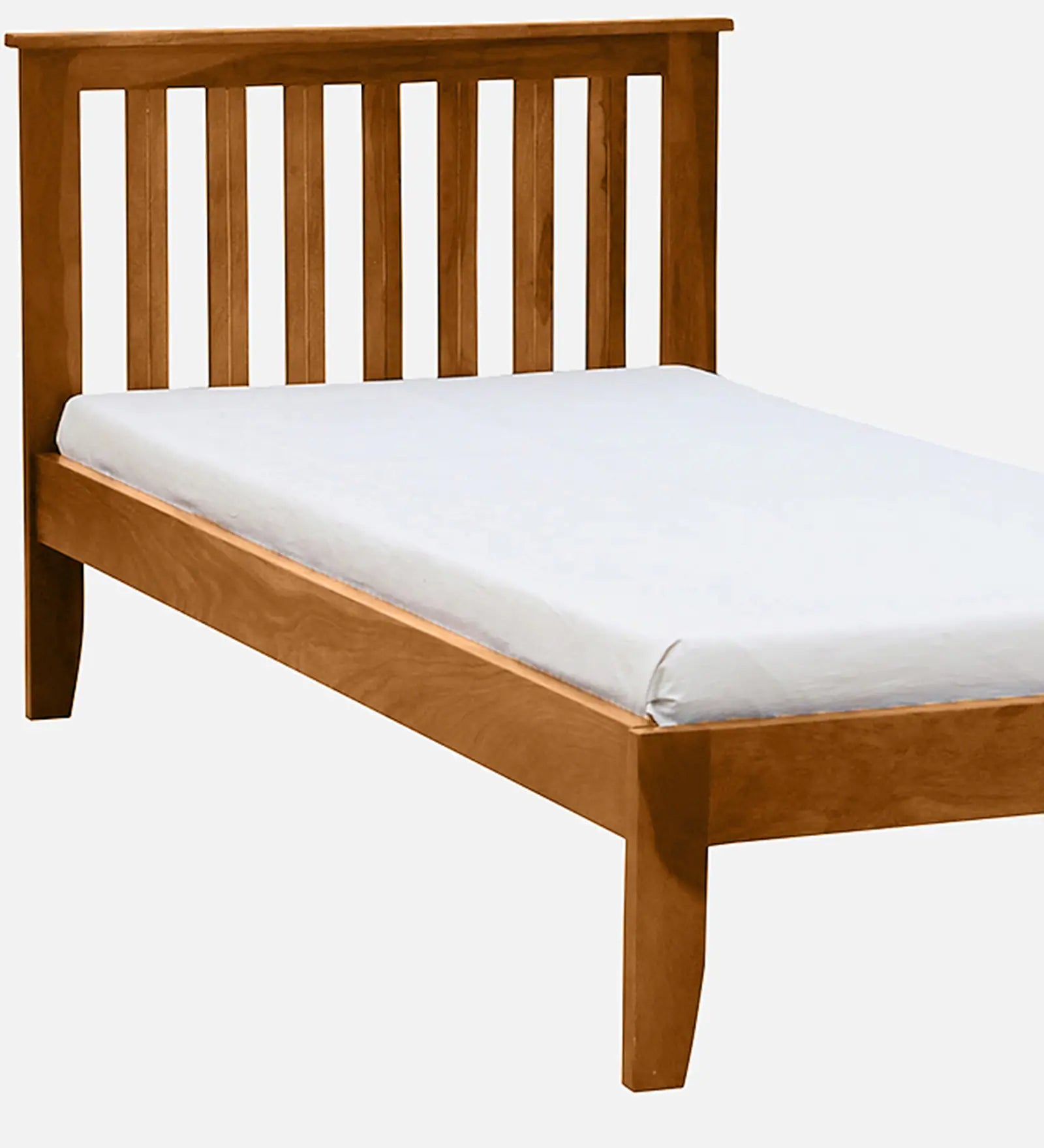 Remi Sheesham Wood Single Bed In Rustic Teak Finish - Febonic Living