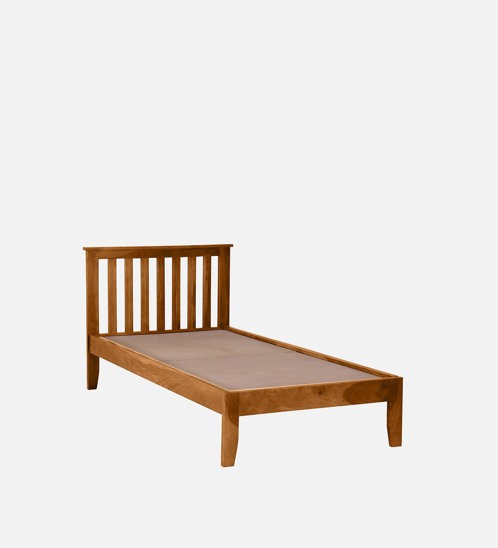 Remi Sheesham Wood Single Bed In Rustic Teak Finish - Febonic Living