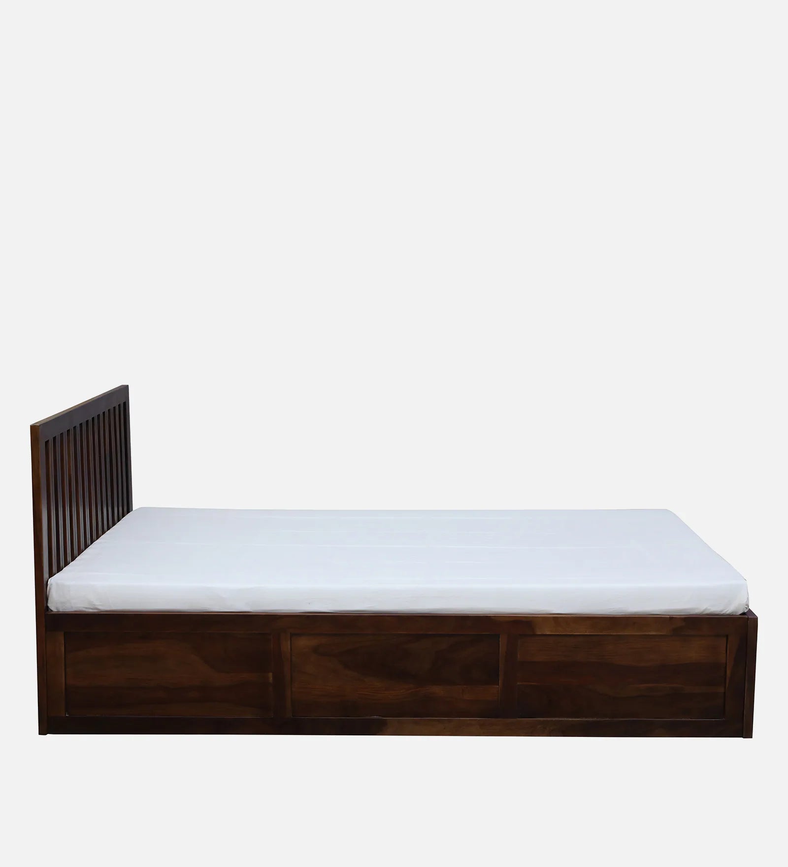 Remi Sheesham Wood King Size Bed In Provincial Teak Finish With Box Storage - Febonic Living
