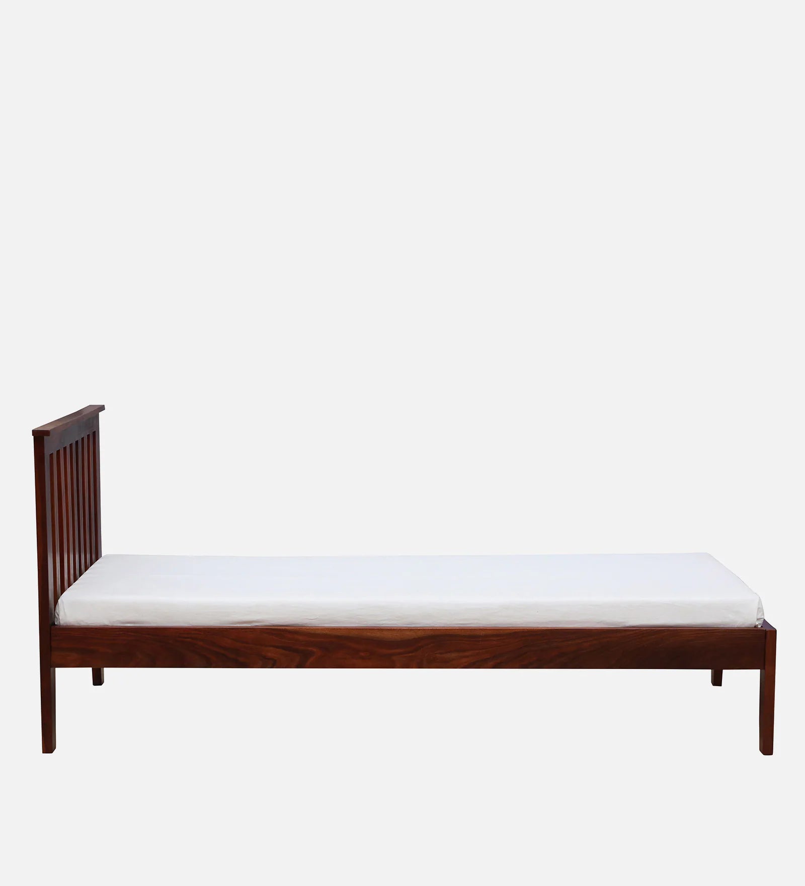 Remi Sheesham Wood Single Bed In Honey Oak Finish - Febonic Living