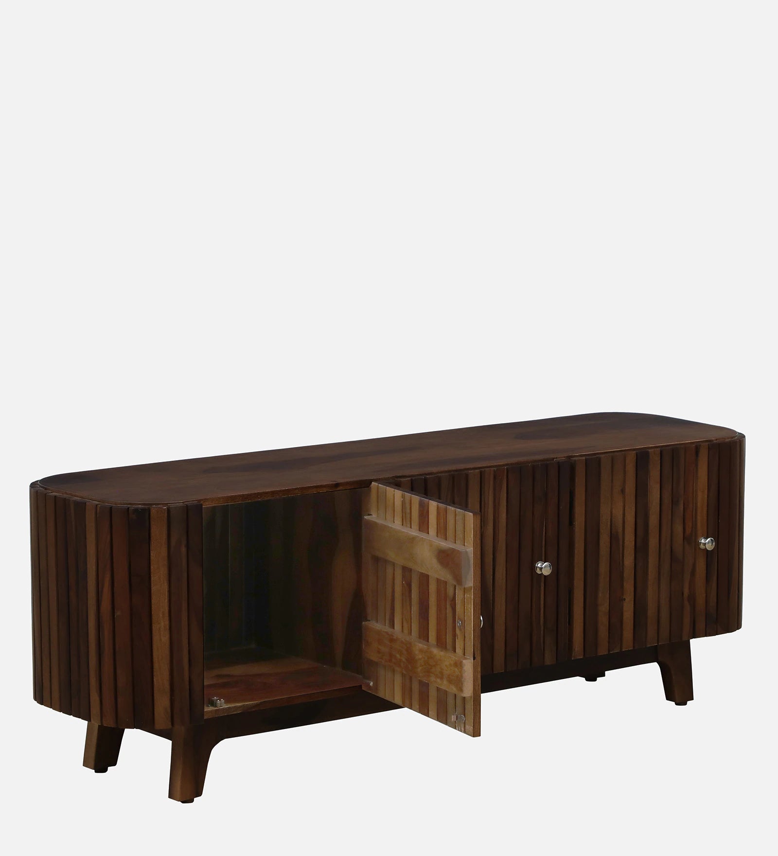 Humta Sheesham Wood TV Console In Provincial Teak Finish - Febonic Living