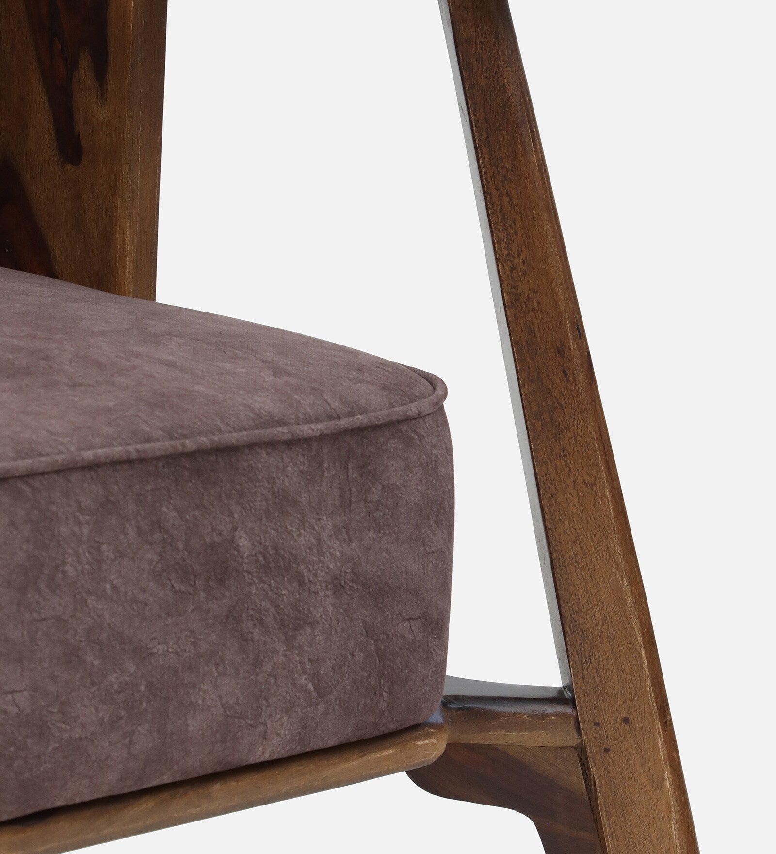 Milini Sheesham Wood 1 Seater Sofa In Brown Colour - Febonic Living