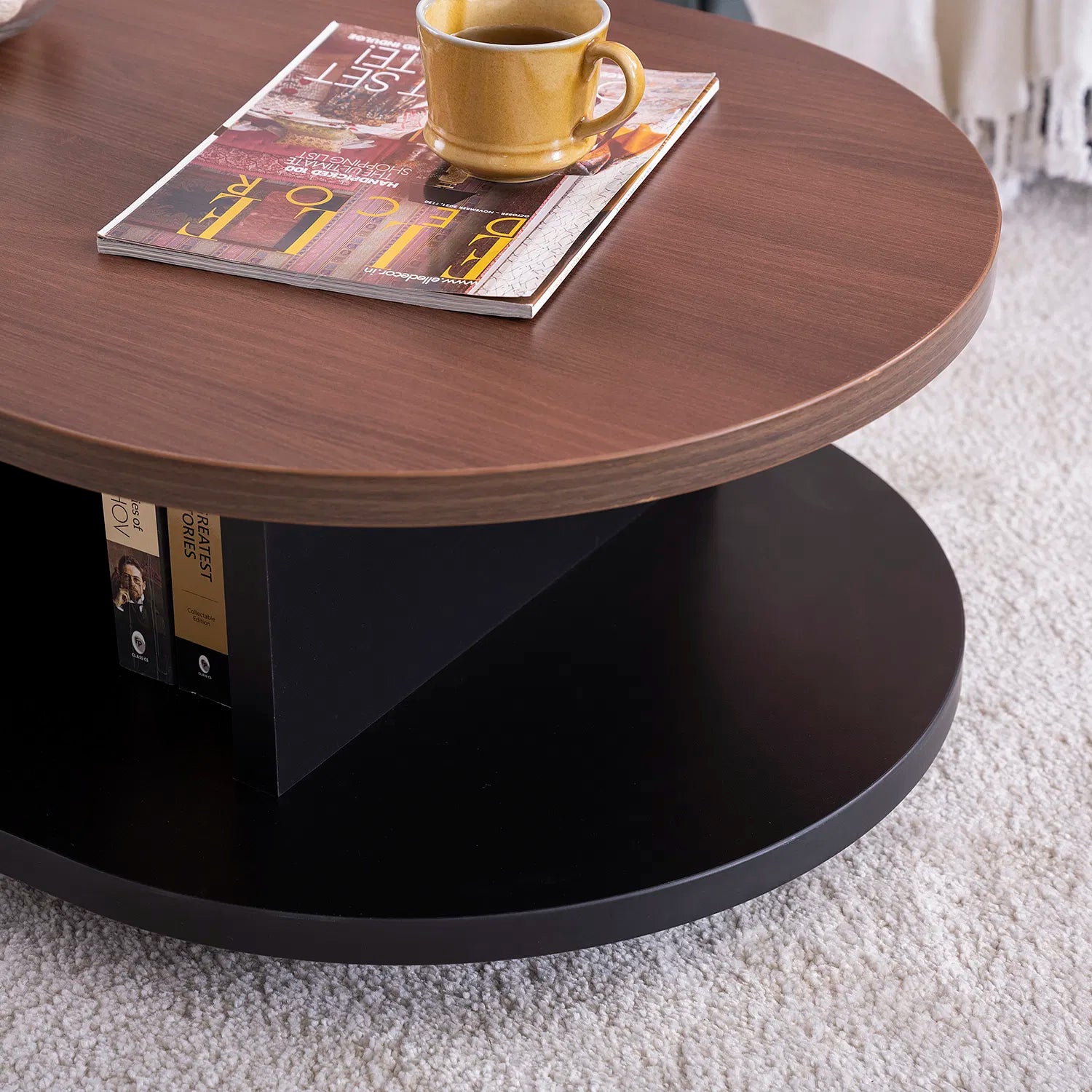 Nowsa Coffee Table In Oral Walnut Finish - Febonic Living