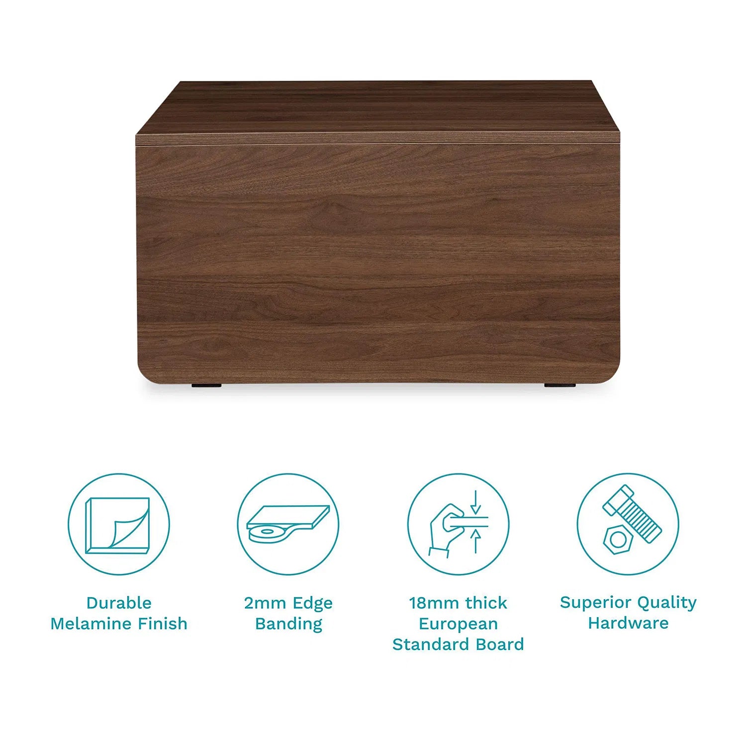 Link Nesting Table Set In Yellow Colour With Oral Walnut Finish - Febonic Living