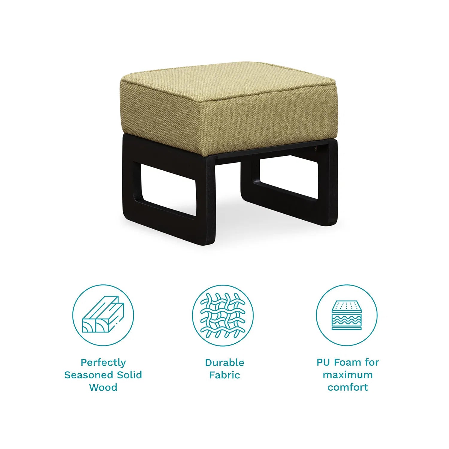 Link Nesting Table Set In Yellow Colour With Oral Walnut Finish - Febonic Living