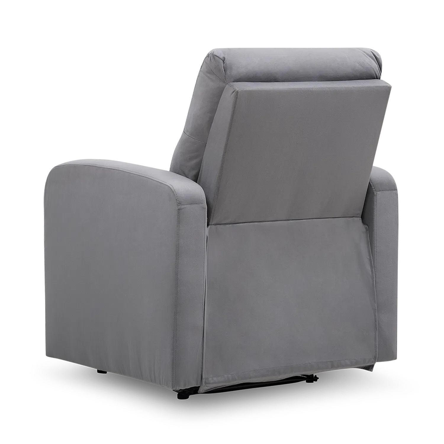 Zest Fabric 1 Seater Manual Recliner In Davy Grey Colour