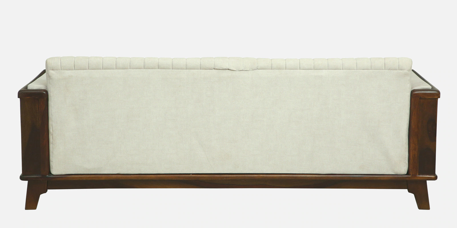 Solara Sheesham Wood 3 Seater Sofa In Beige Colour