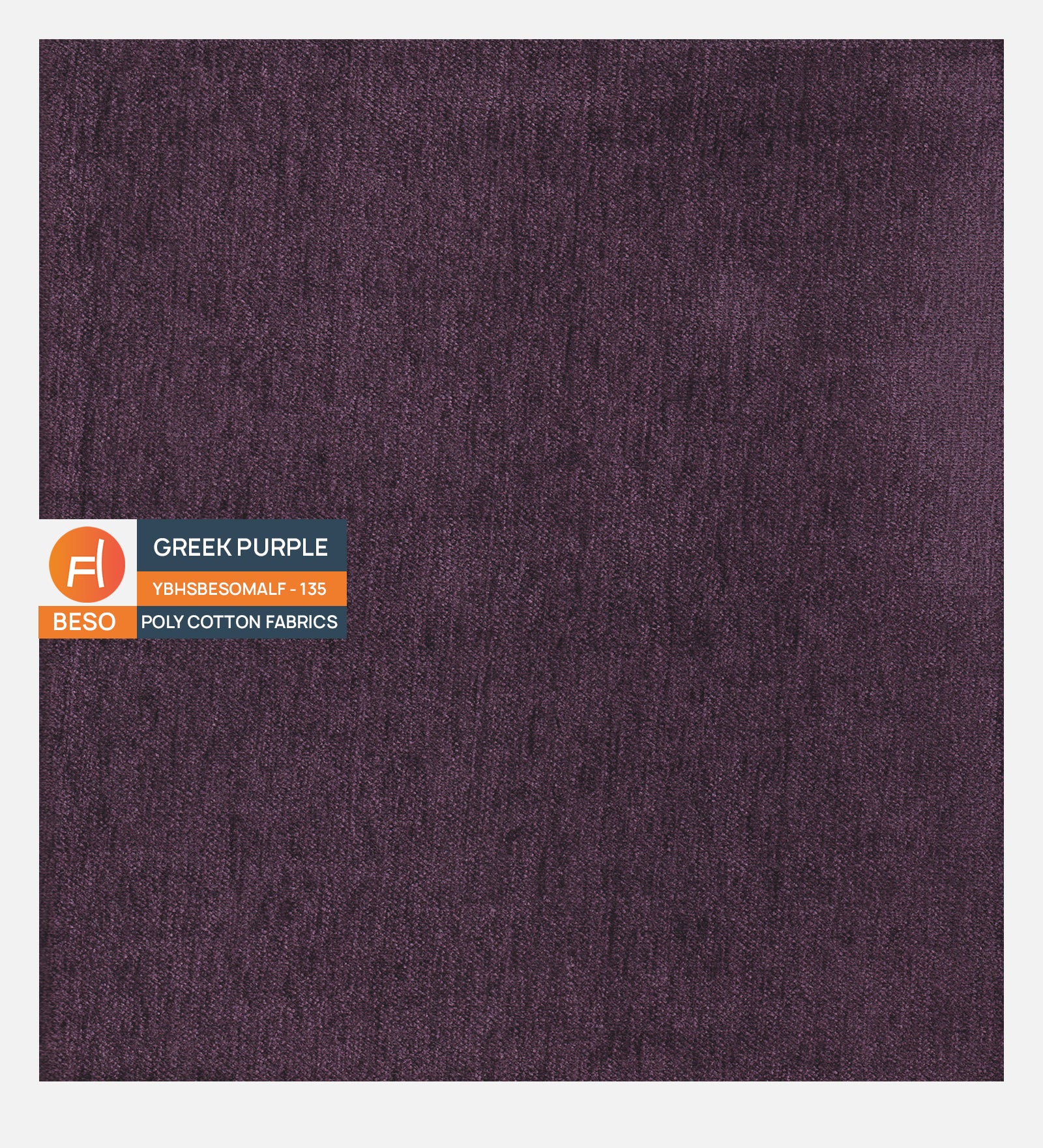 Lara Fabric 1 Seater Sofa in Greek Purple Colour
